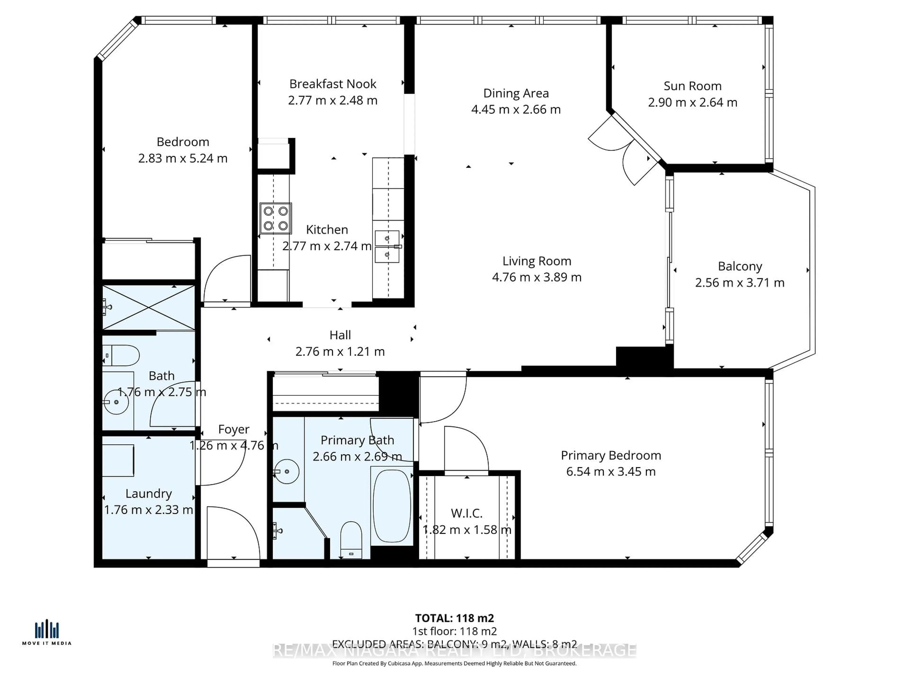 Floor plan for 5100 Dorchester Rd #402, Niagara Falls Ontario L2E 7H4