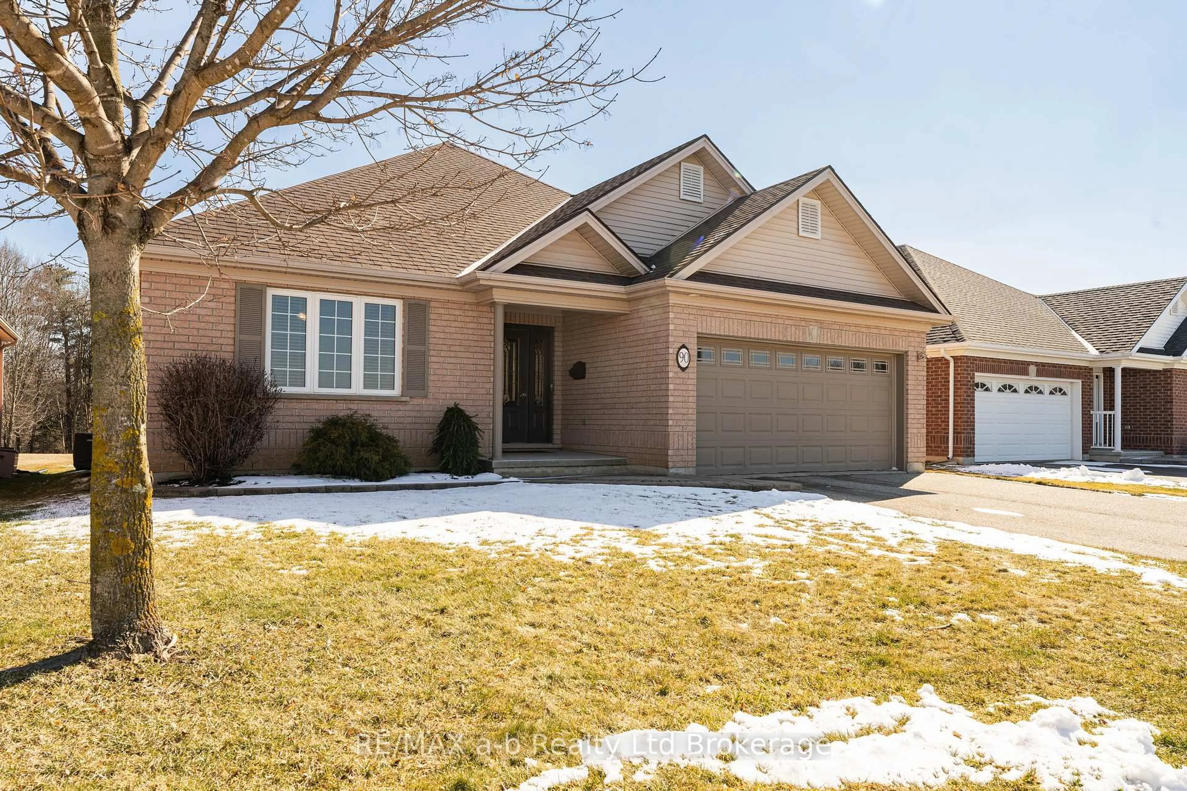 Home with brick exterior material, street for 90 WESTON Dr, Tillsonburg Ontario N4G 5W9