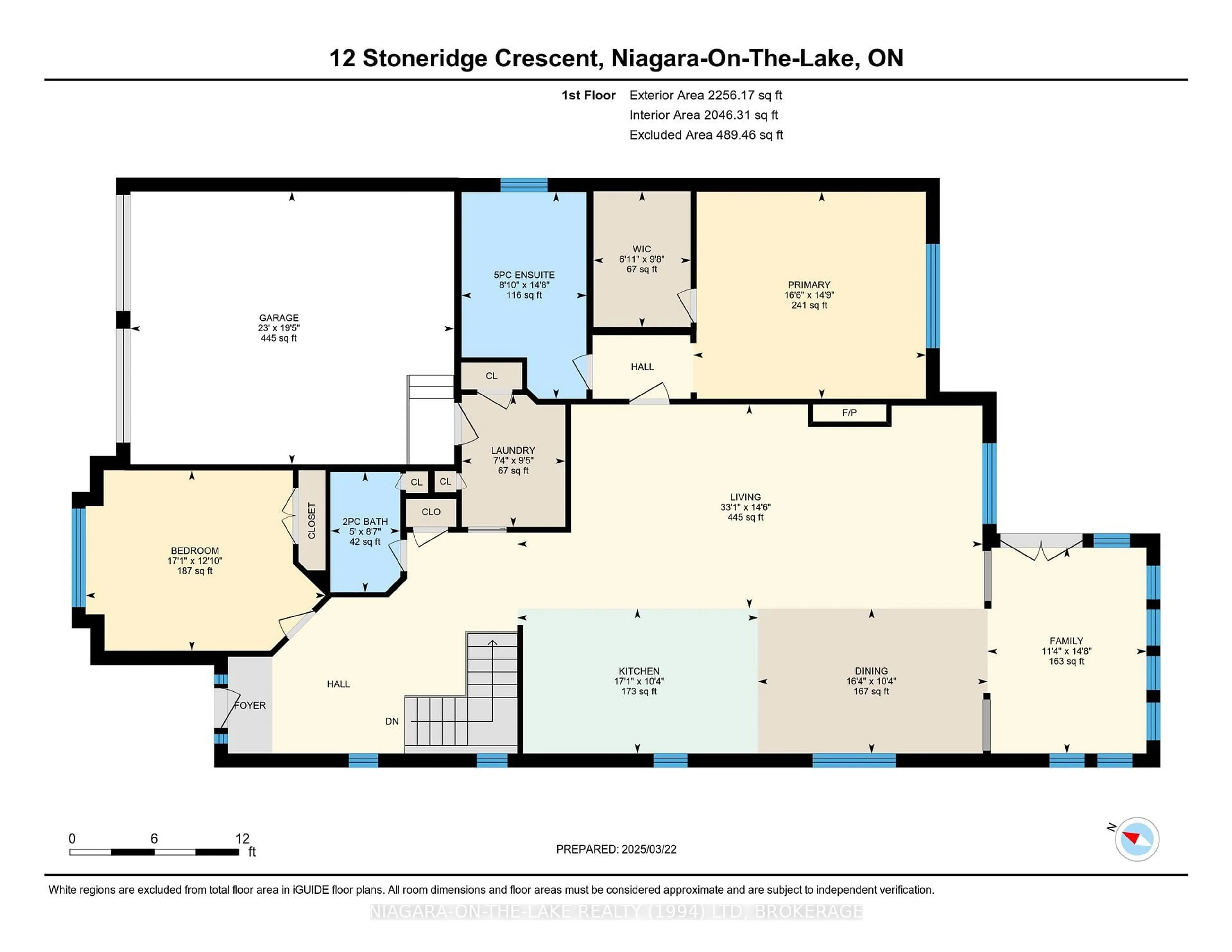 Floor plan for 12 Stoneridge Cres, Niagara-on-the-Lake Ontario L0S 1J1