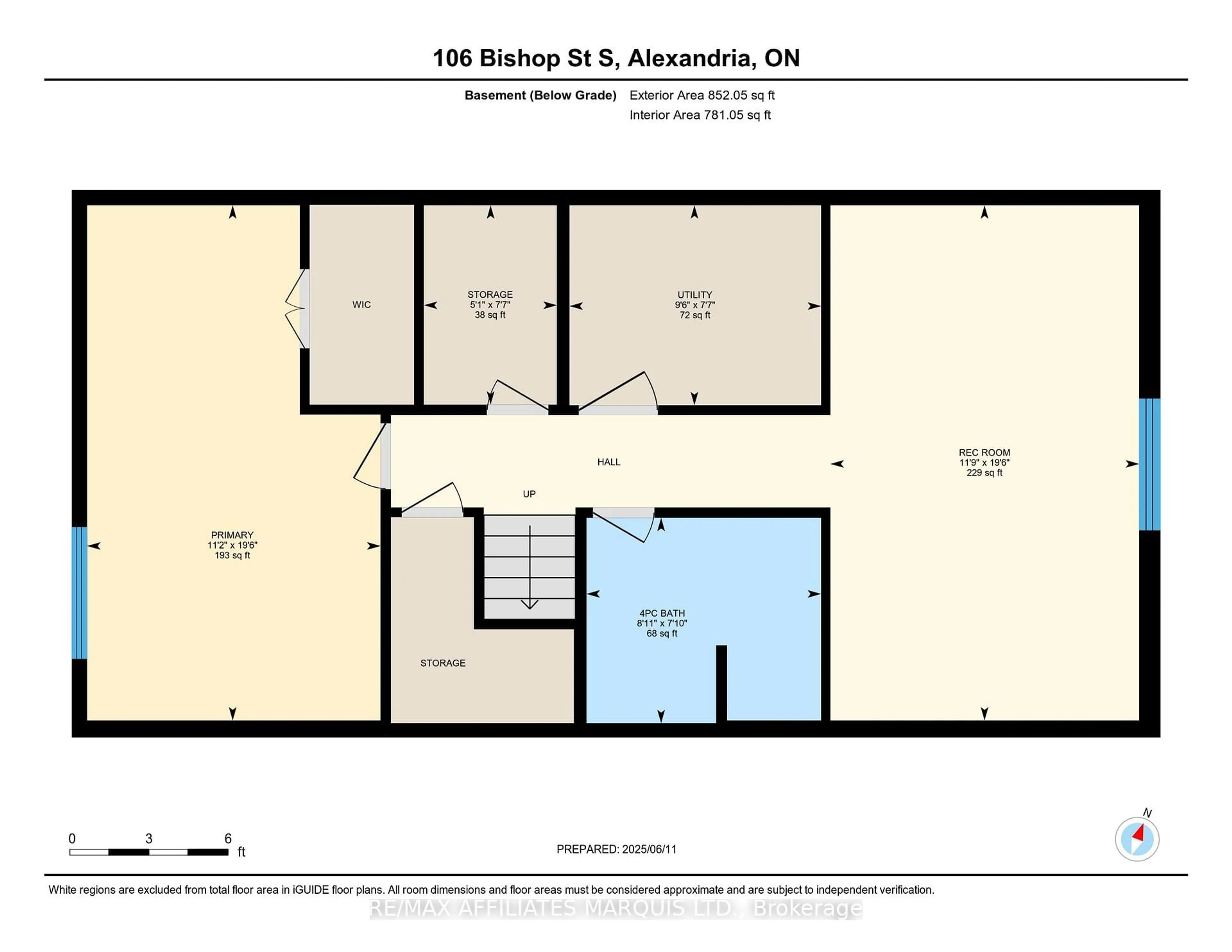 Floor plan for 106 Bishop St, North Glengarry Ontario K0C 1A0