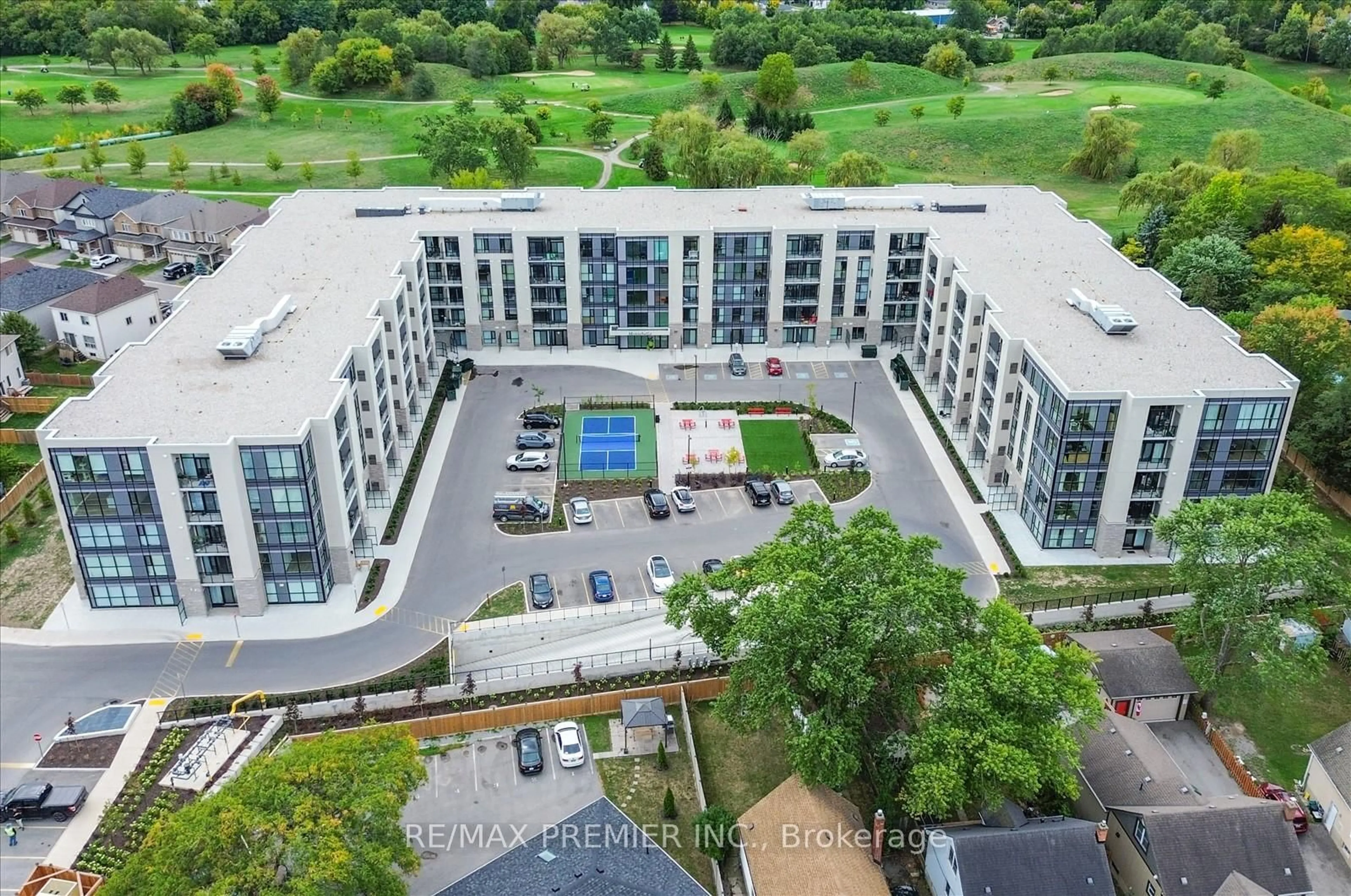 A pic from outside/outdoor area/front of a property/back of a property/a pic from drone, city buildings view from balcony for 50 Herrick Ave #LP-17, St. Catharines Ontario L2P 0B8
