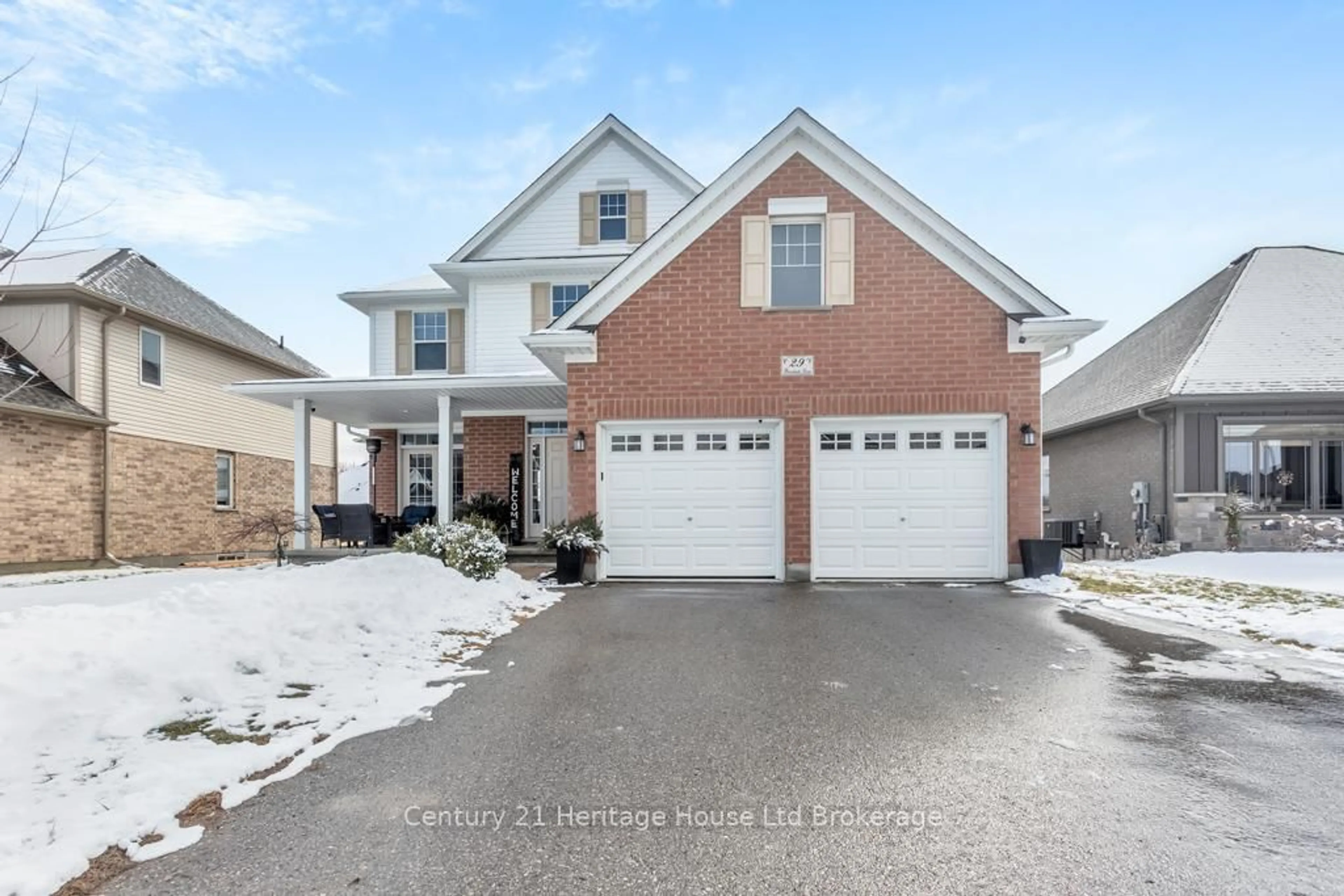 Home with brick exterior material, street for 29 Brookside Lane, Tillsonburg Ontario N4G 0A1