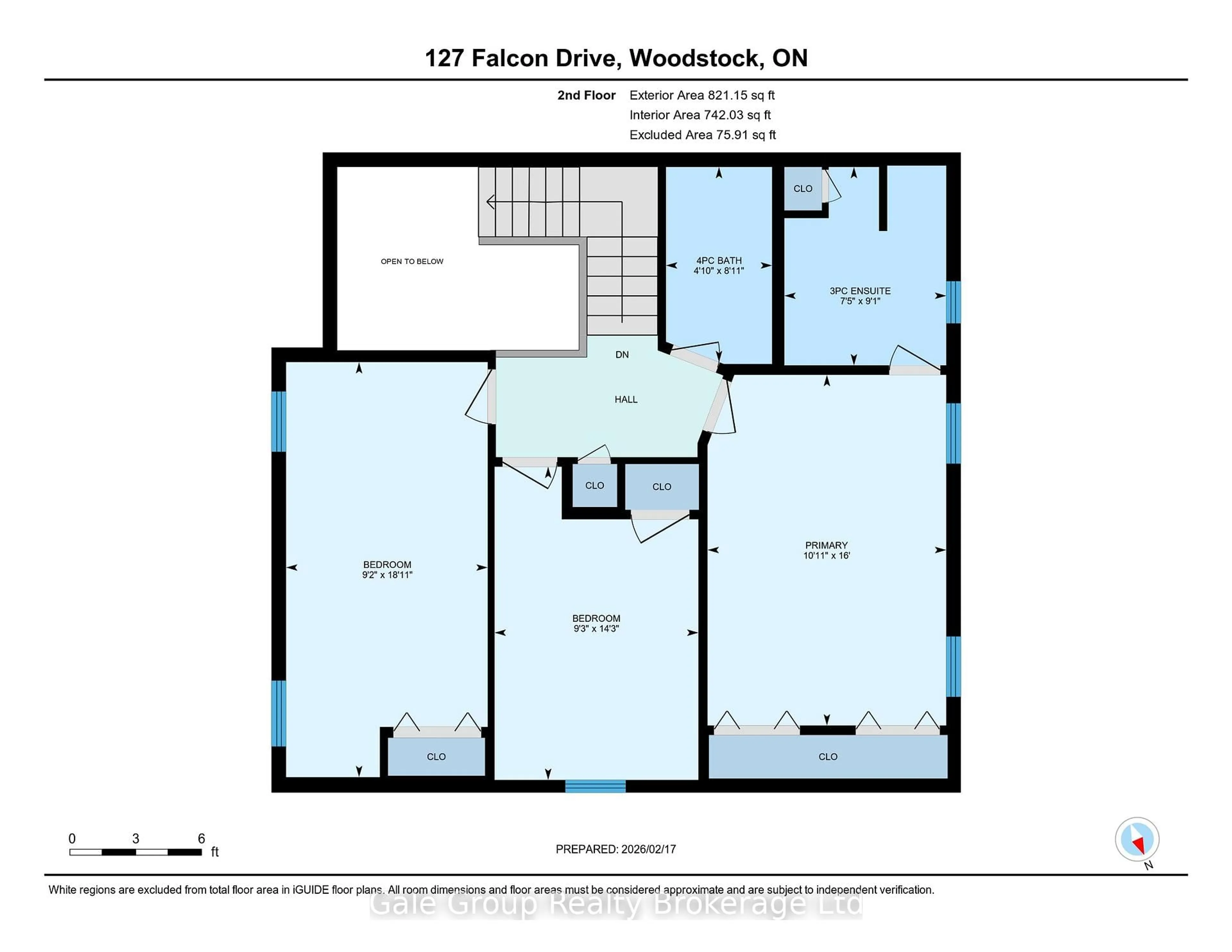 Floor plan for 127 Falcon Dr, Woodstock Ontario N4T 1V5