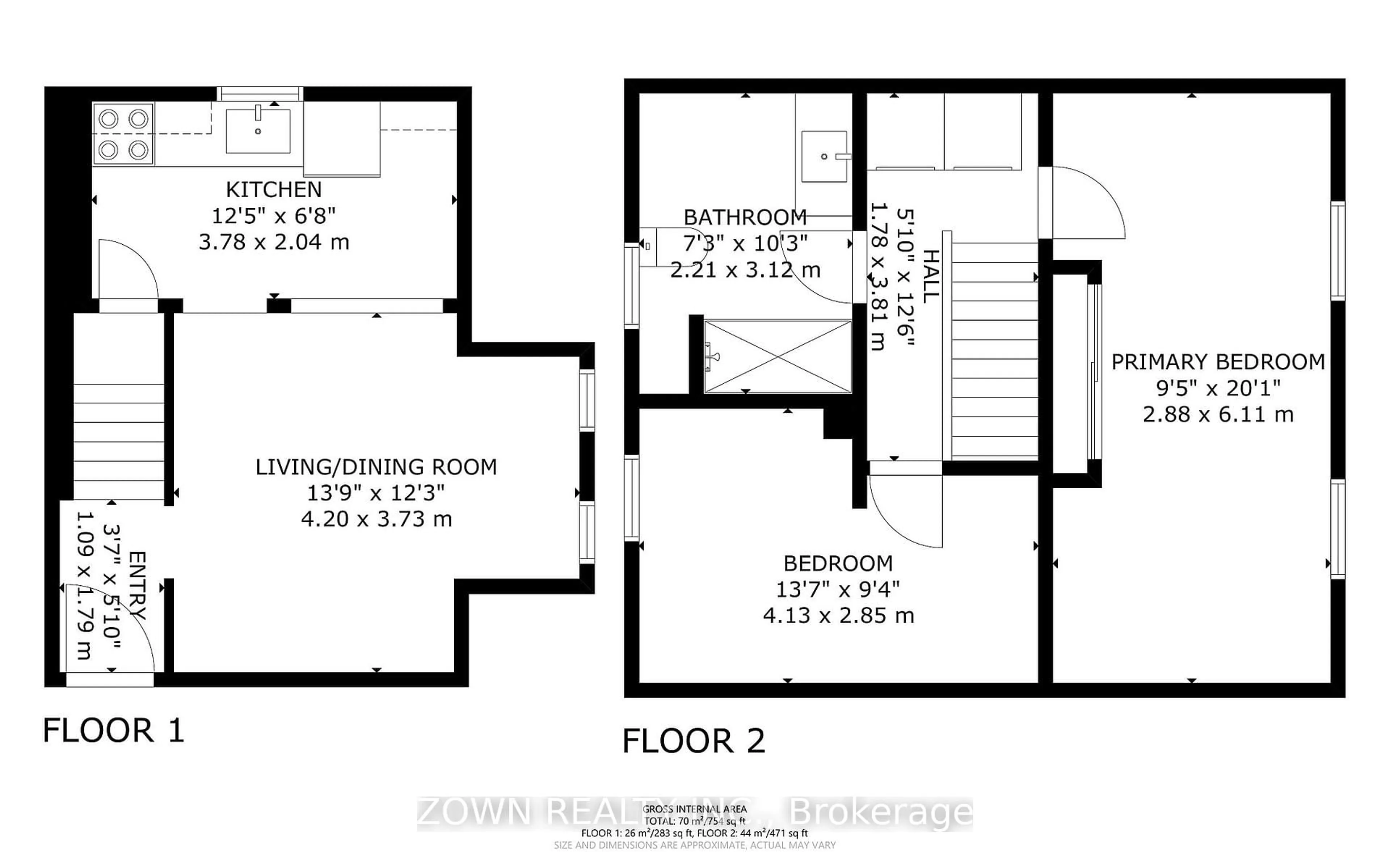 Floor plan for 26 Metcalfe St, Quinte West Ontario K8V 4C7