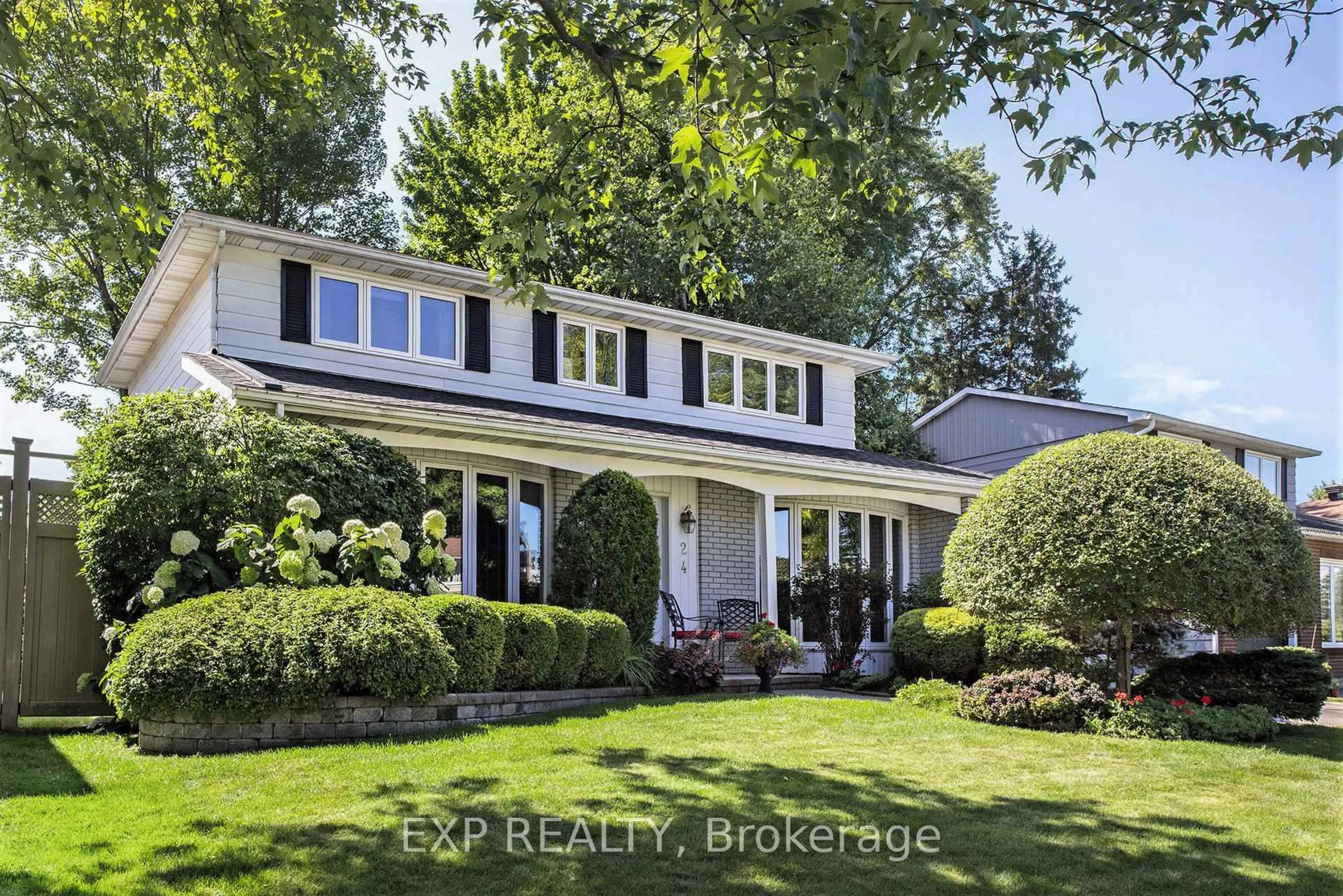 Home with brick exterior material, street for 24 Woodburn Dr, Ottawa Ontario K1B 3A7