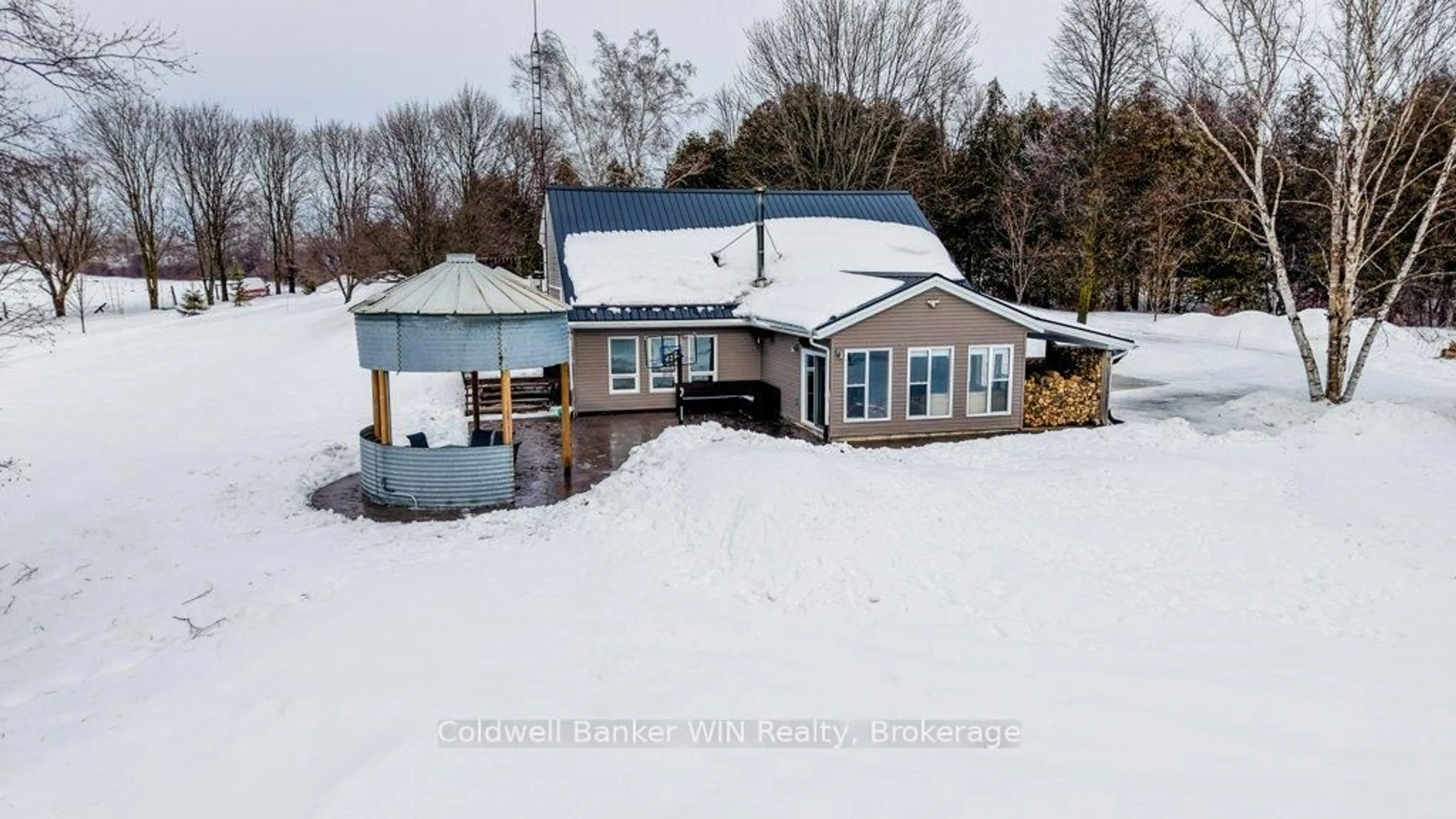 A pic from outside/outdoor area/front of a property/back of a property/a pic from drone, water/lake/river/ocean view for 471568 47 Sdrd, Southgate Ontario N0G 2L0