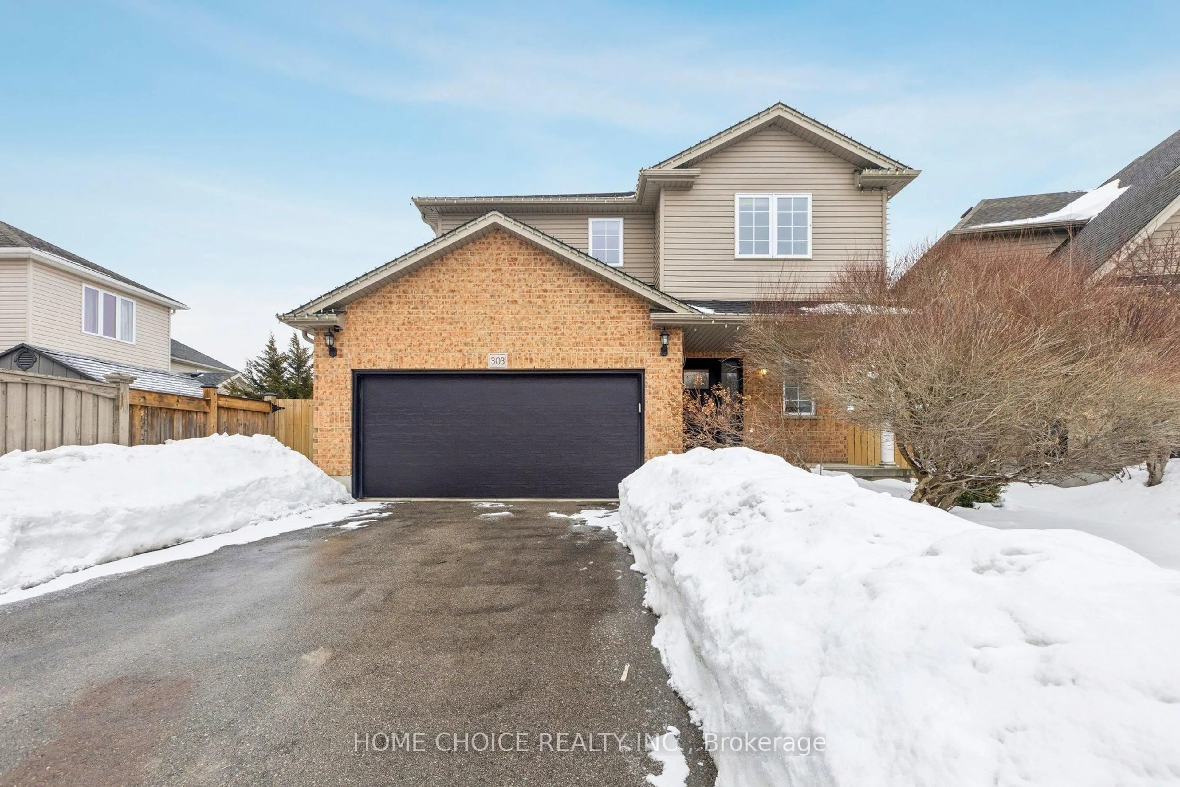 Home with brick exterior material, street for 303 Hillcroft Crt, Waterloo Ontario N2T 2Z9