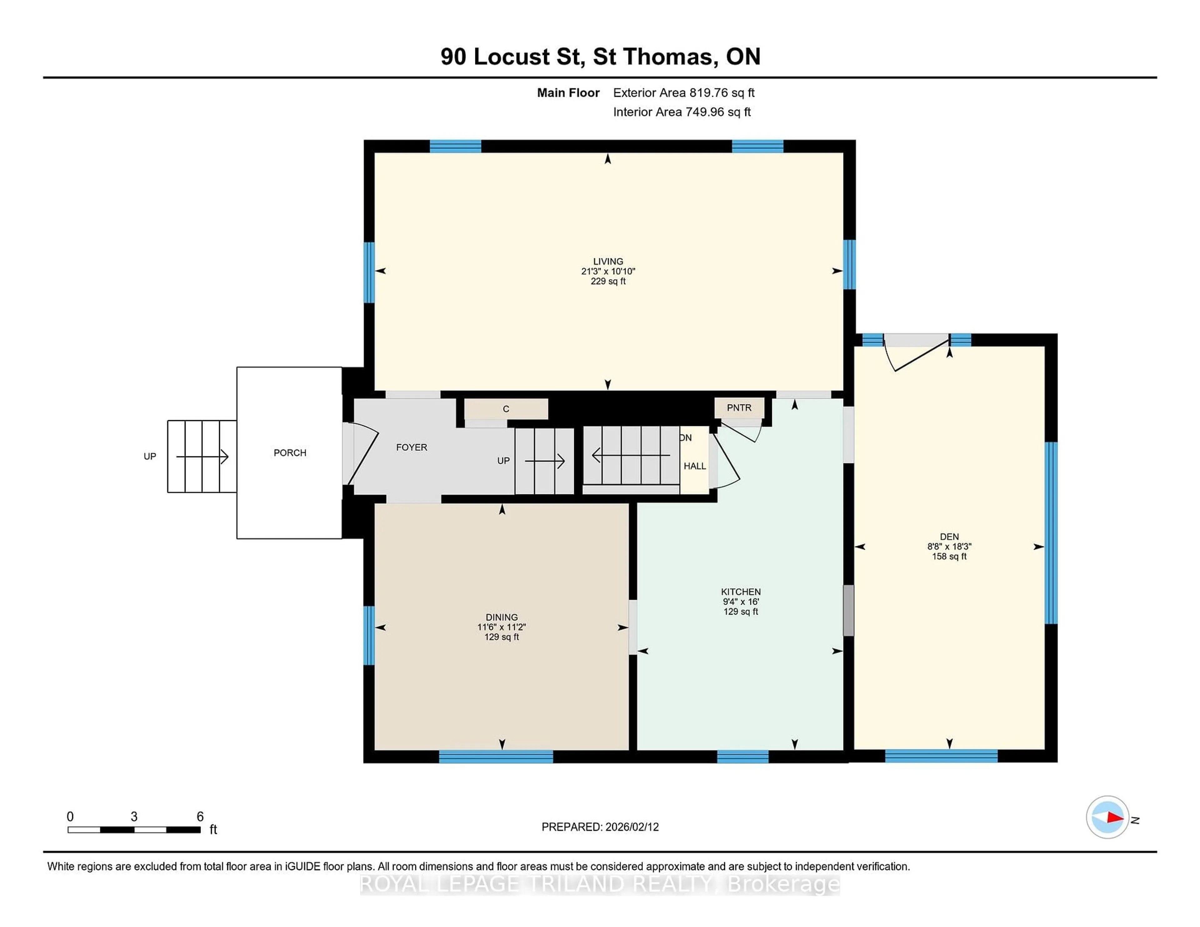 Floor plan for 90 Locust St, St. Thomas Ontario N5R 2C4