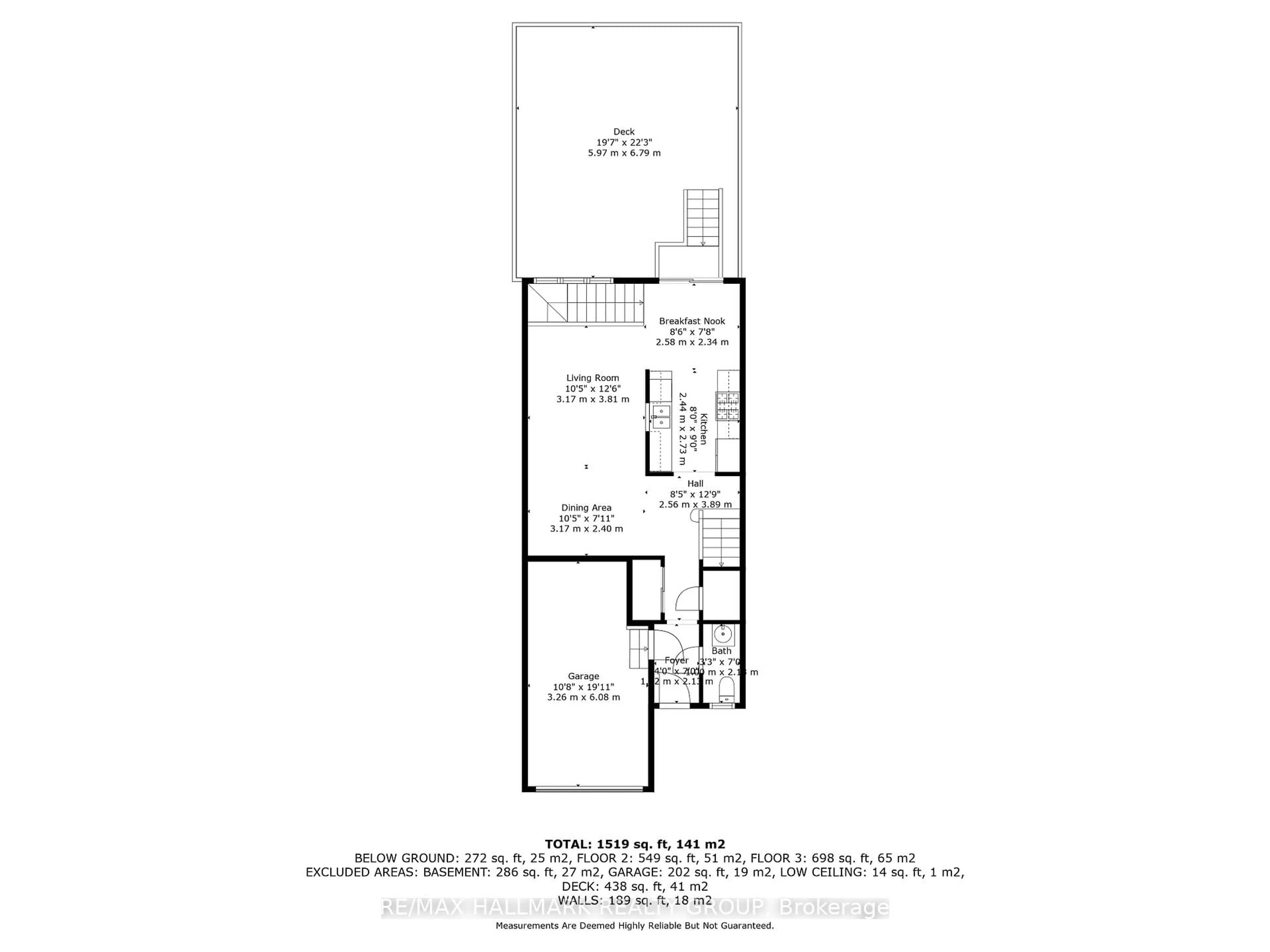 Floor plan for 404 Wisteria Cres, Ottawa Ontario K1V 0P1