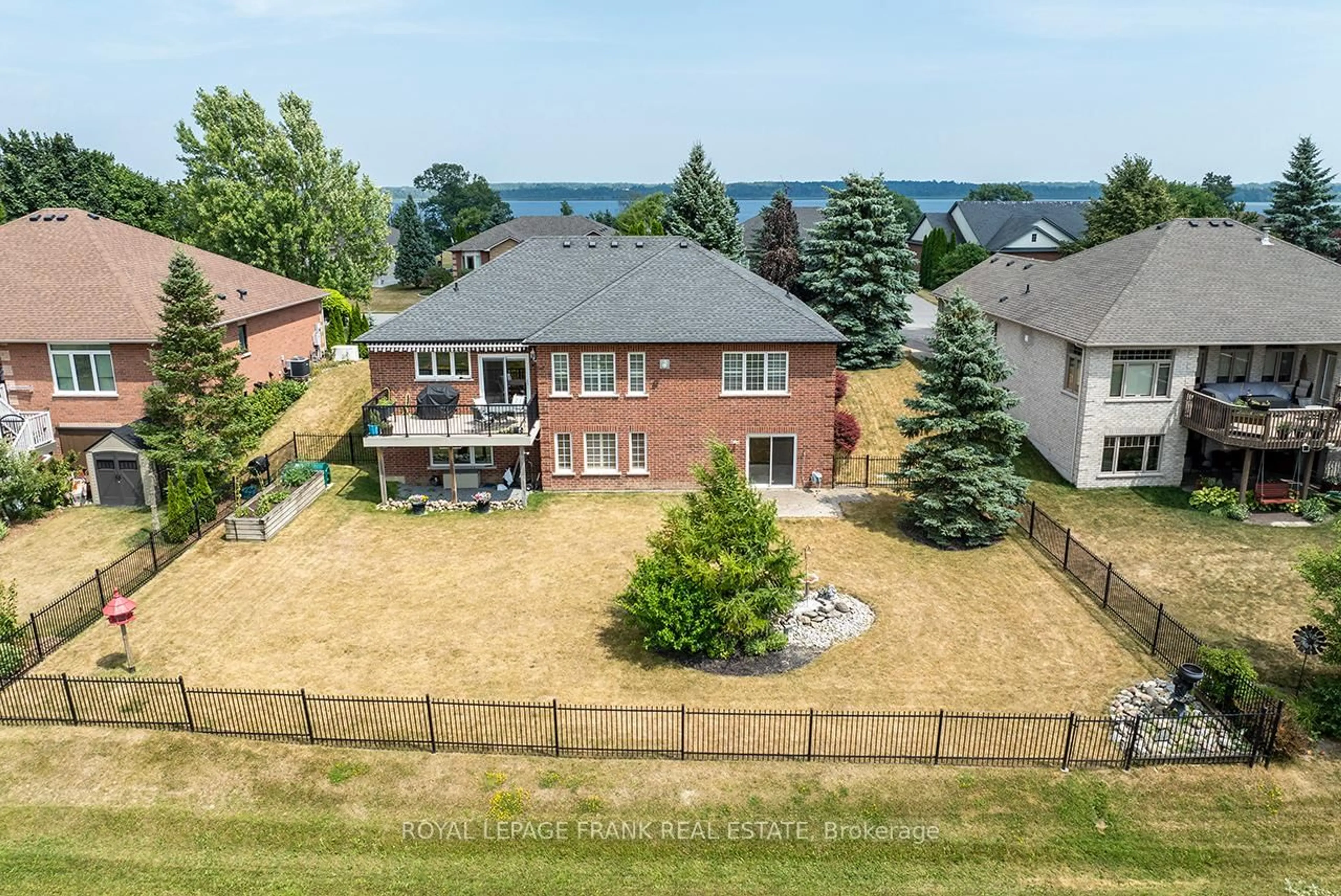 A pic from outside/outdoor area/front of a property/back of a property/a pic from drone, water/lake/river/ocean view for 202 Southcrest Dr, Kawartha Lakes Ontario L0C 1G0