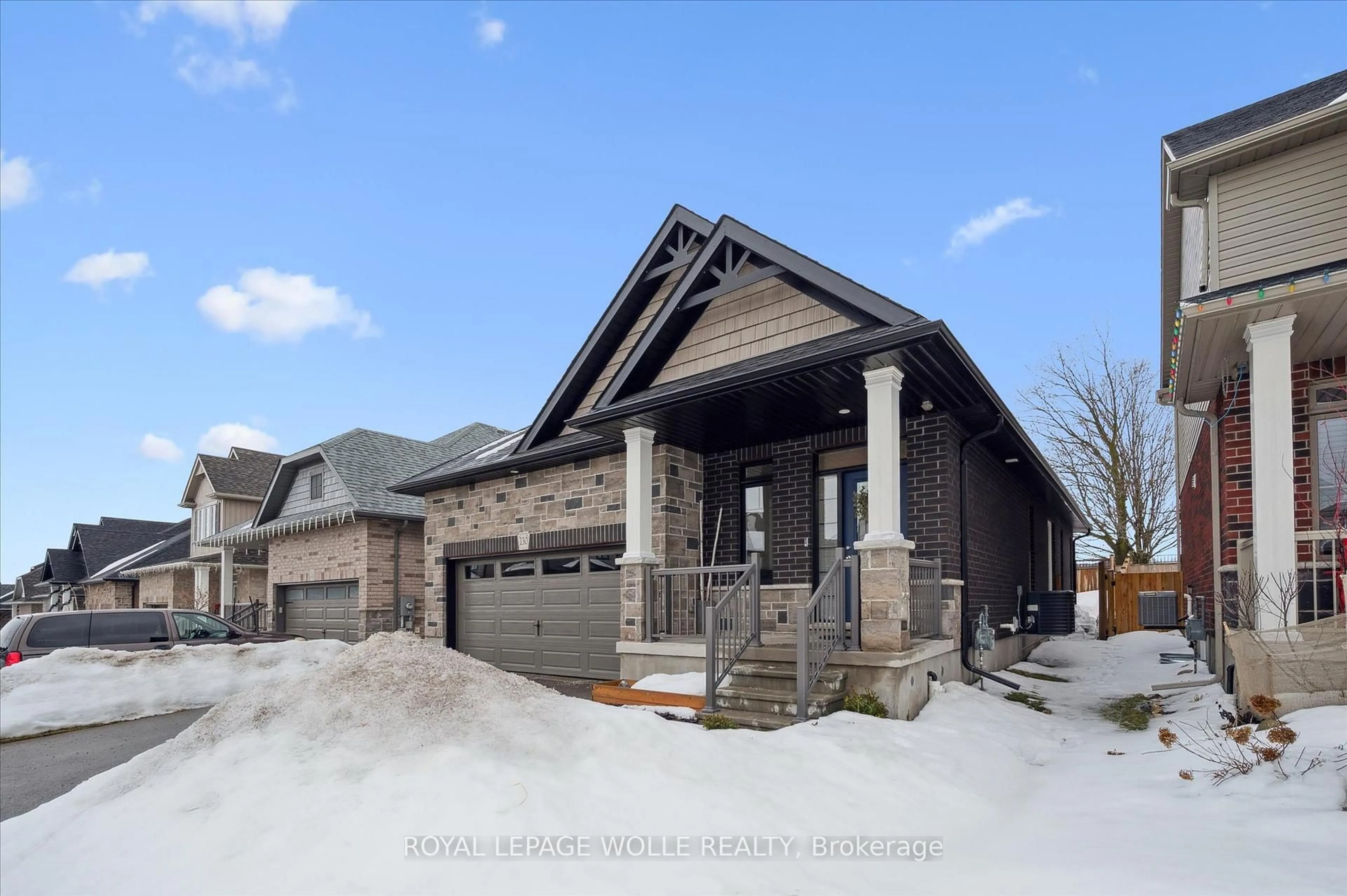 Home with brick exterior material, street for 130 Snyder Ave, Woolwich Ontario N3B 0E1