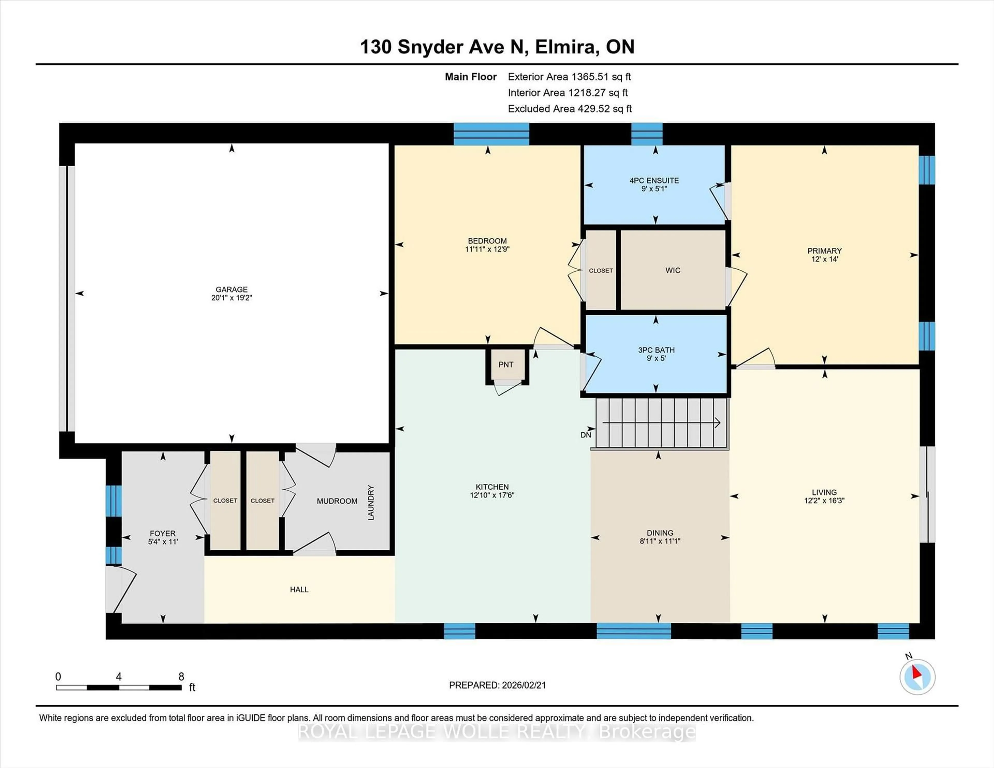 Floor plan for 130 Snyder Ave, Woolwich Ontario N3B 0E1