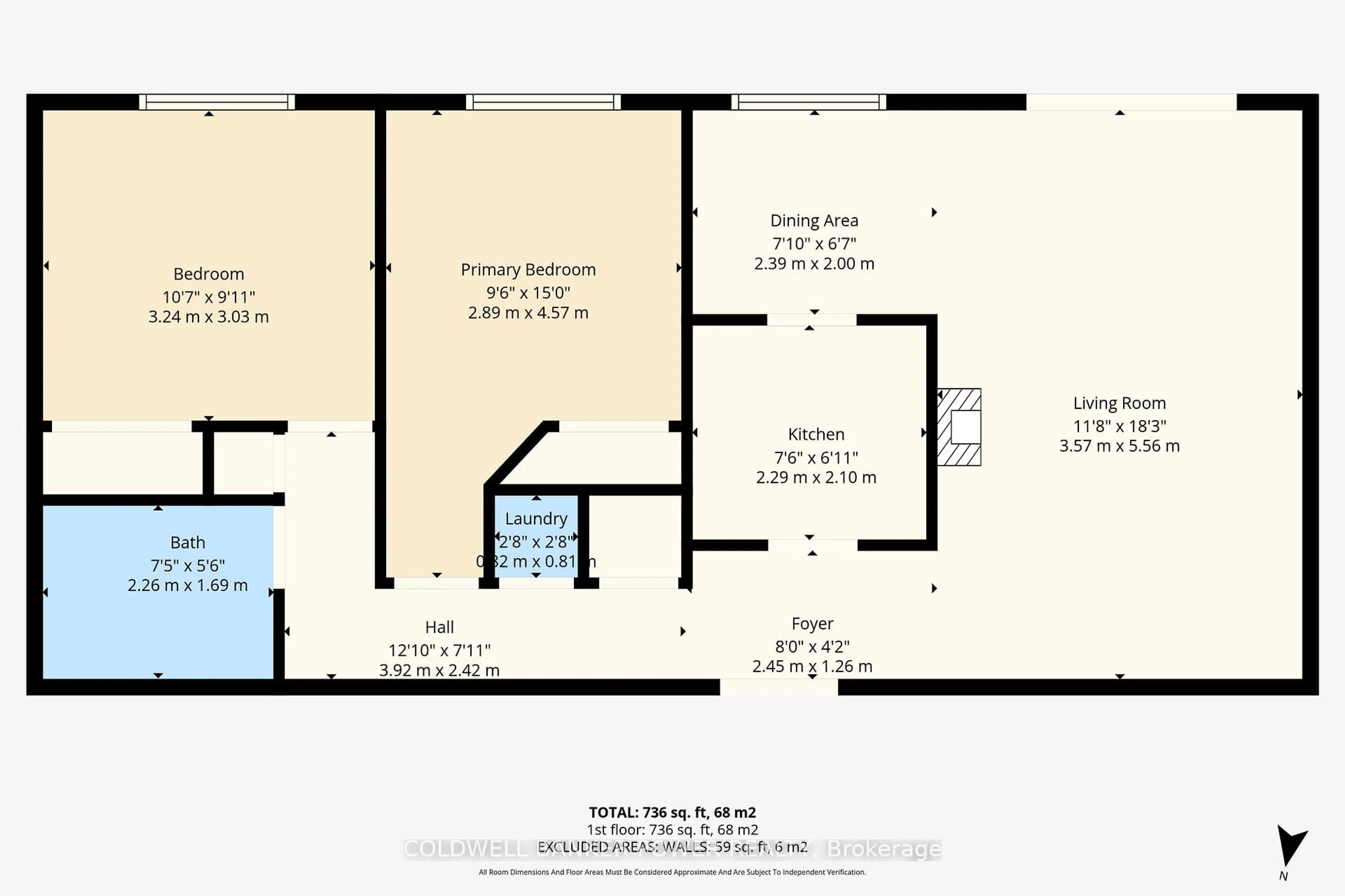 Floor plan for 570 William St #403, London East Ontario N6B 3E9