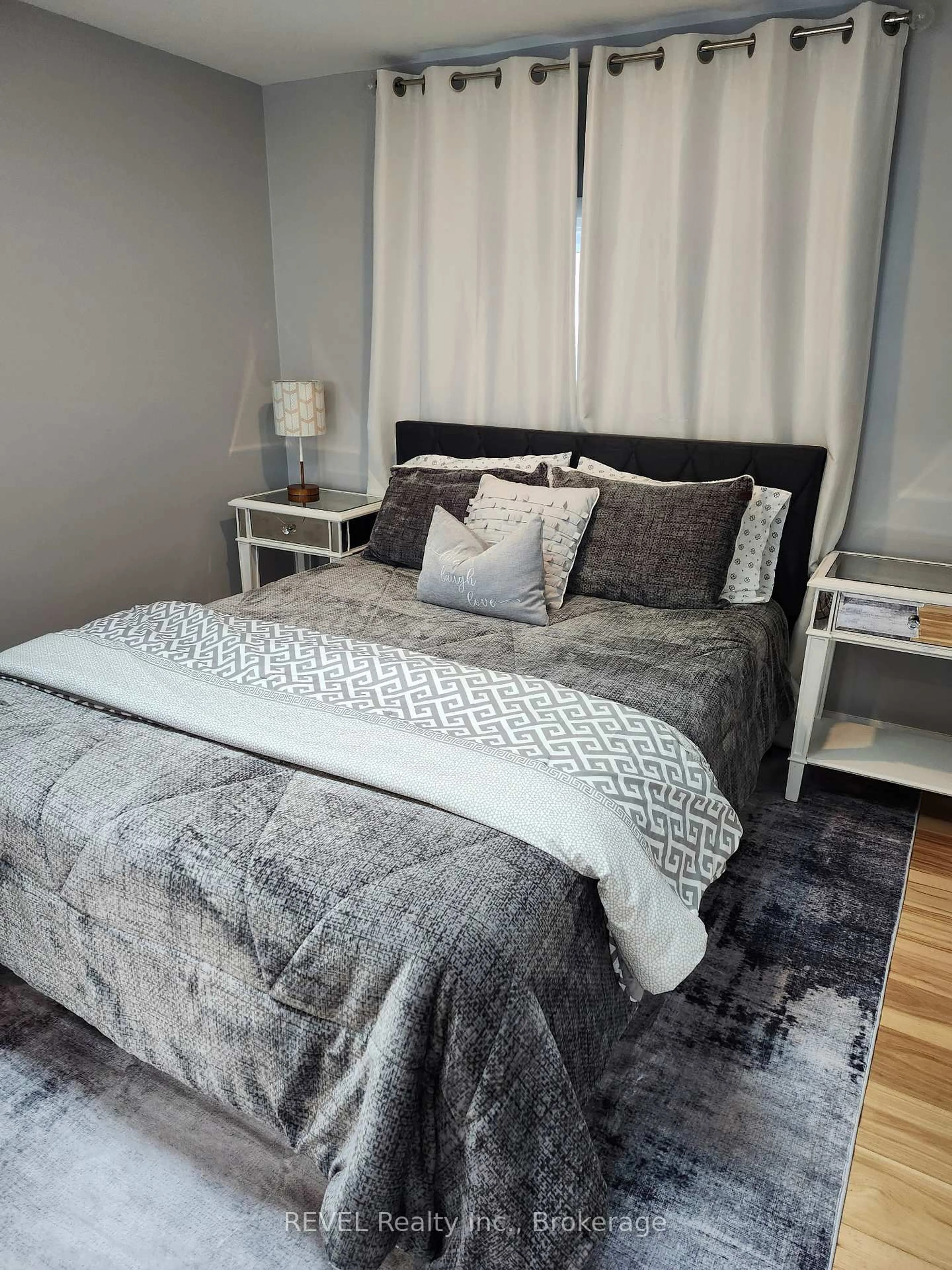 Bedroom with bed, carpet floor for 2507 North Shore Dr, Haldimand Ontario N0A 1K0