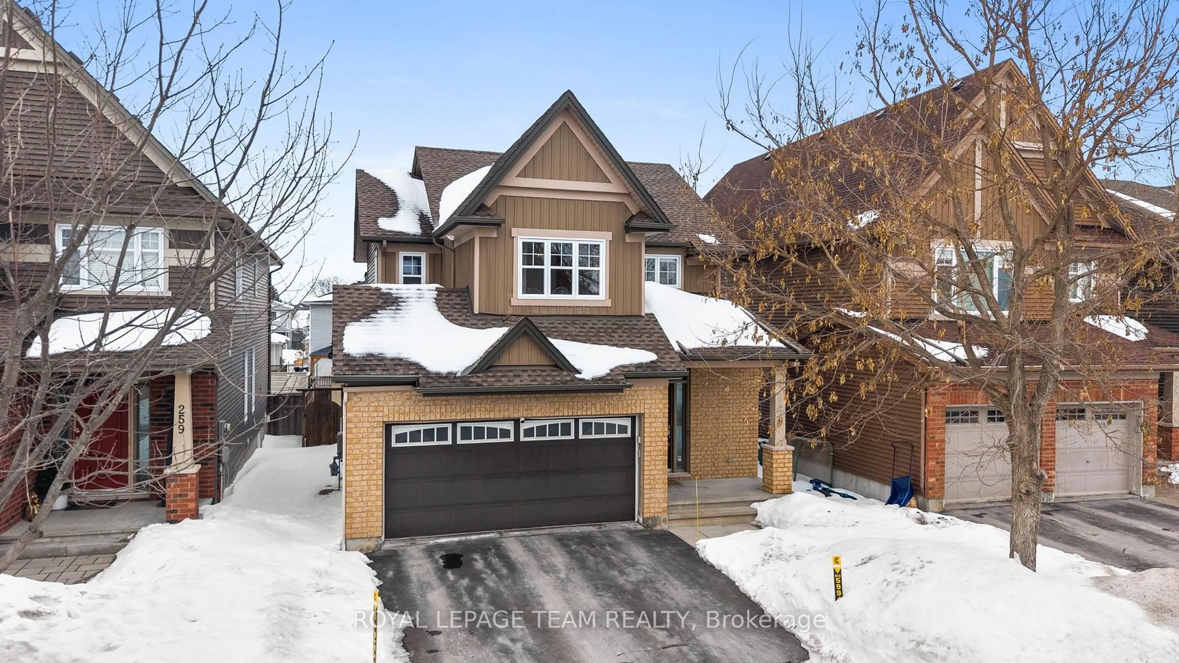 Home with brick exterior material, street for 257 Denali Way, Stittsville Ontario K2S 0R2