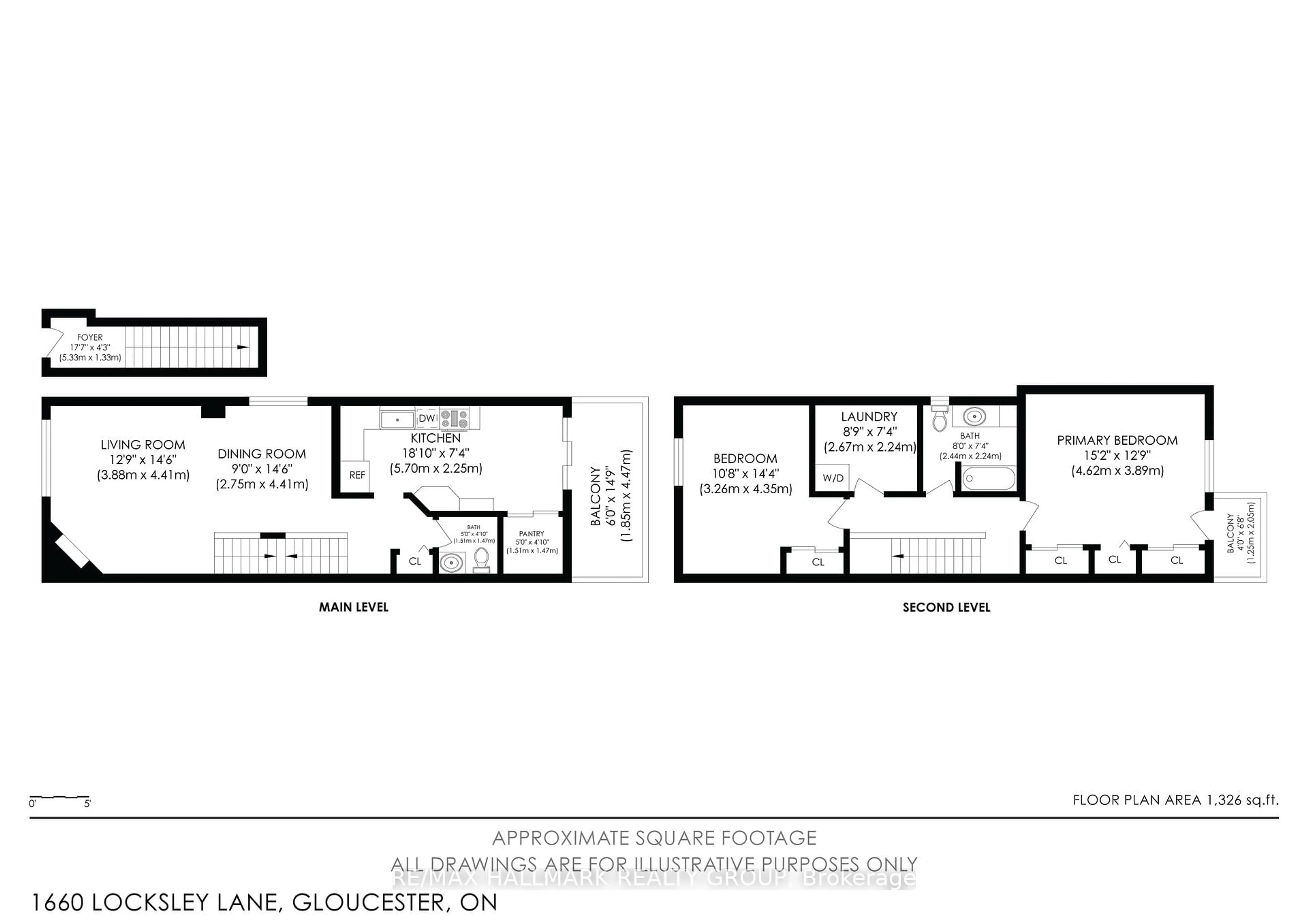 Floor plan for 1660 Locksley Lane #21, Ottawa Ontario K1J 1B6
