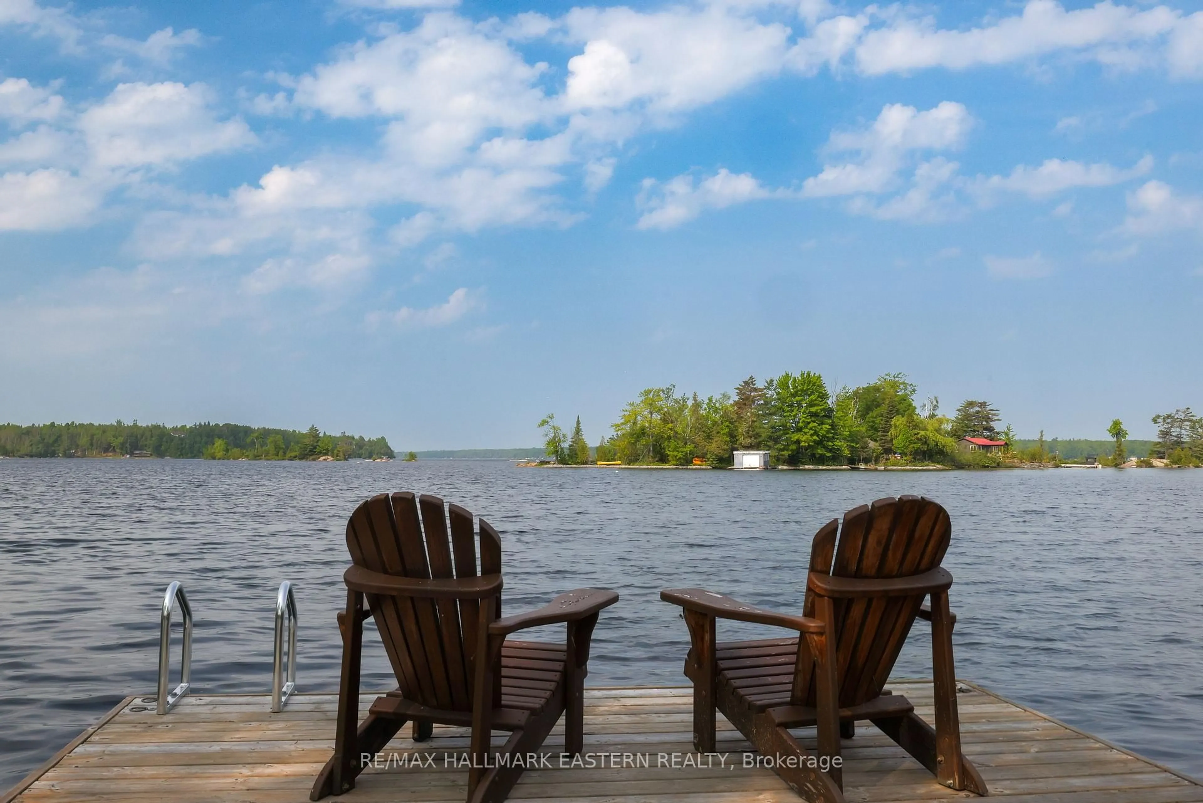 Patio, water/lake/river/ocean view for 2310 Salmon Bay Rd, Douro-Dummer Ontario K0L 2H0