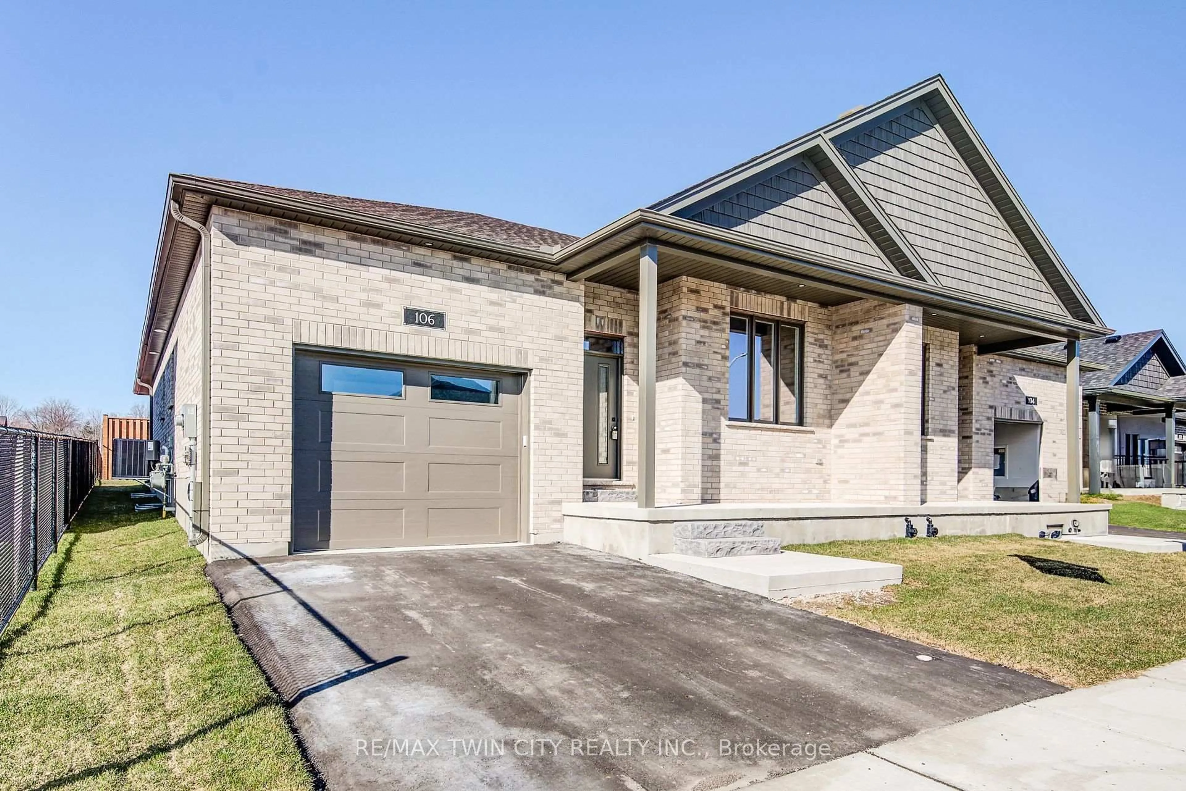 Home with brick exterior material, street for 106 South Parkwood Blvd, Woolwich Ontario N3B 0E6