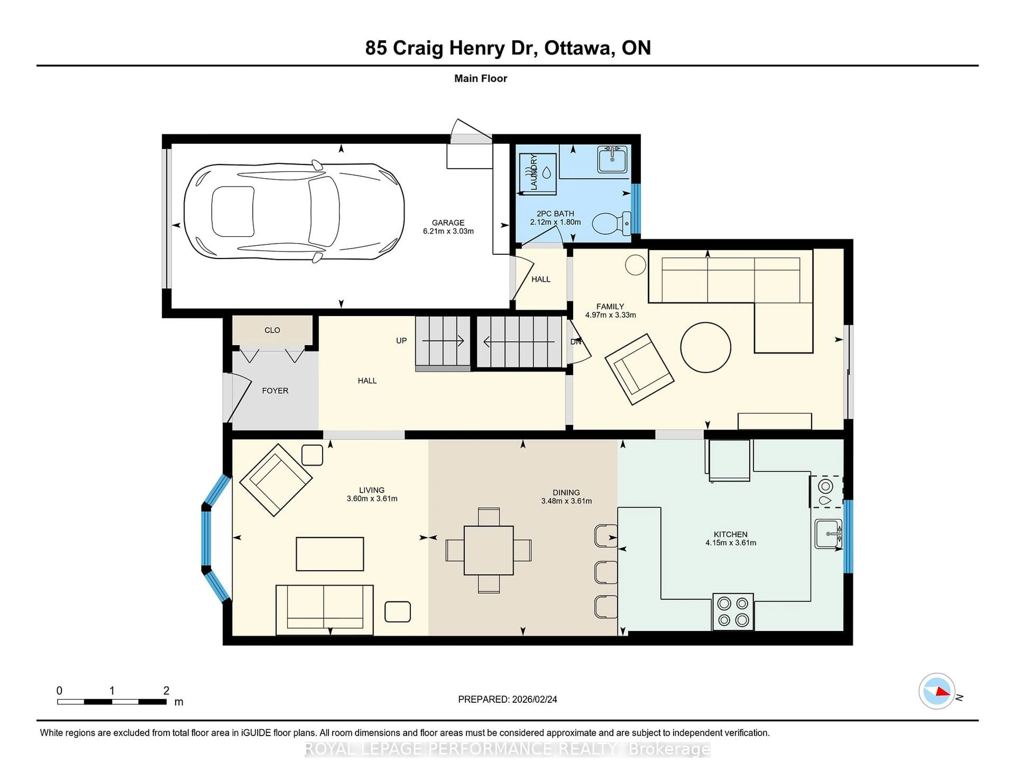 Floor plan for 85 Craig Henry Dr, Ottawa Ontario K2G 3S8
