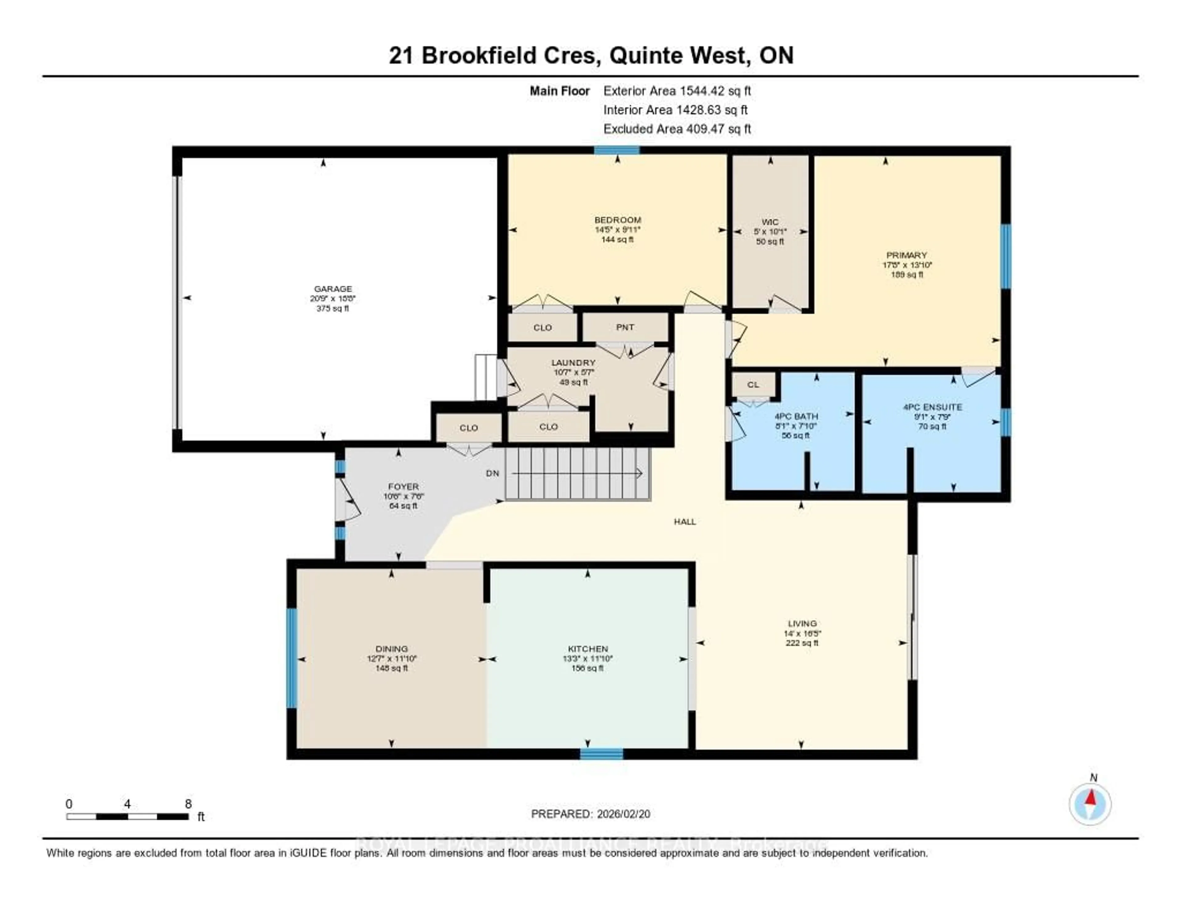 Floor plan for 21 Brookfield Cres, Quinte West Ontario K8V 0H9