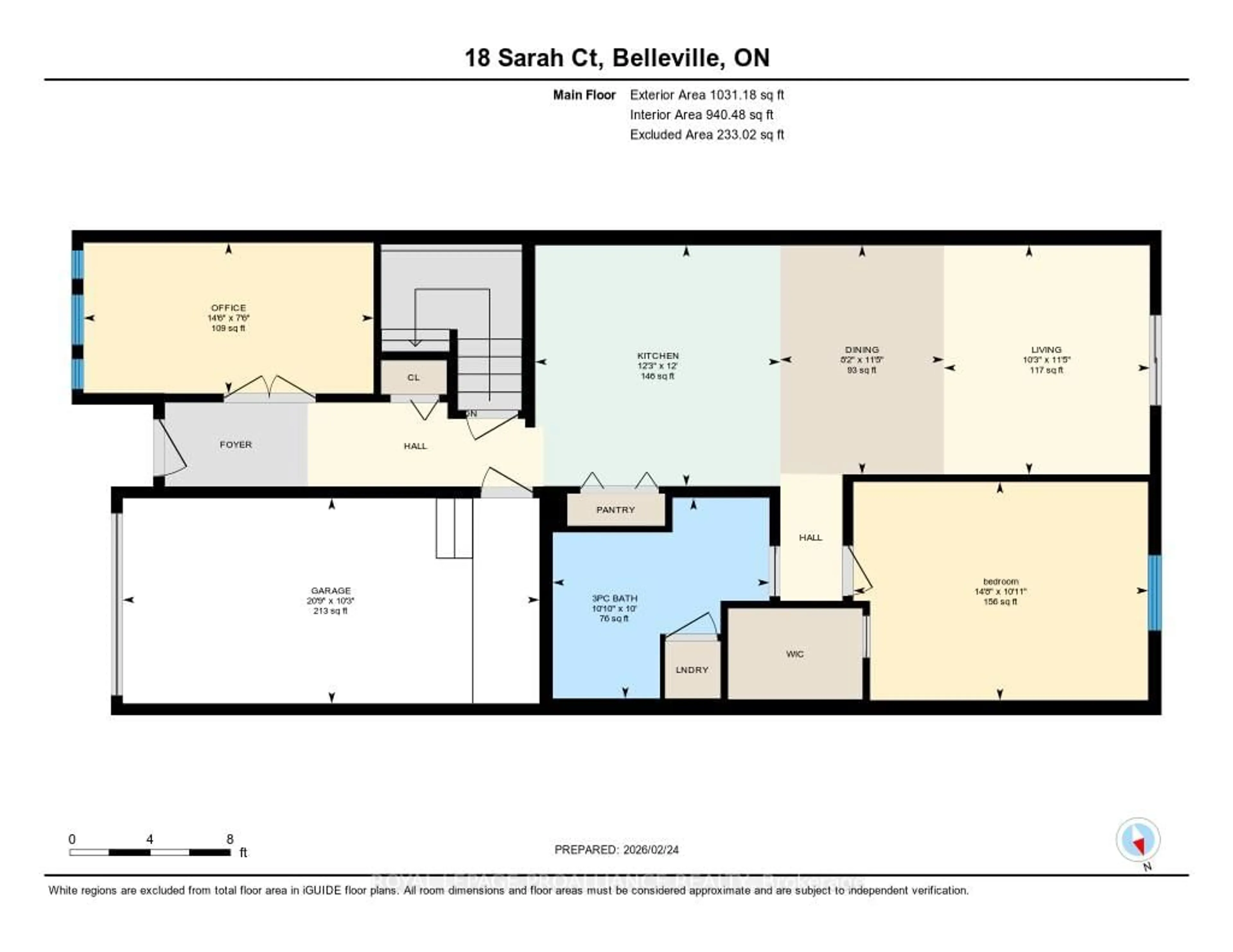 Floor plan for 18 Sarah Crt, Belleville Ontario K8P 0A1
