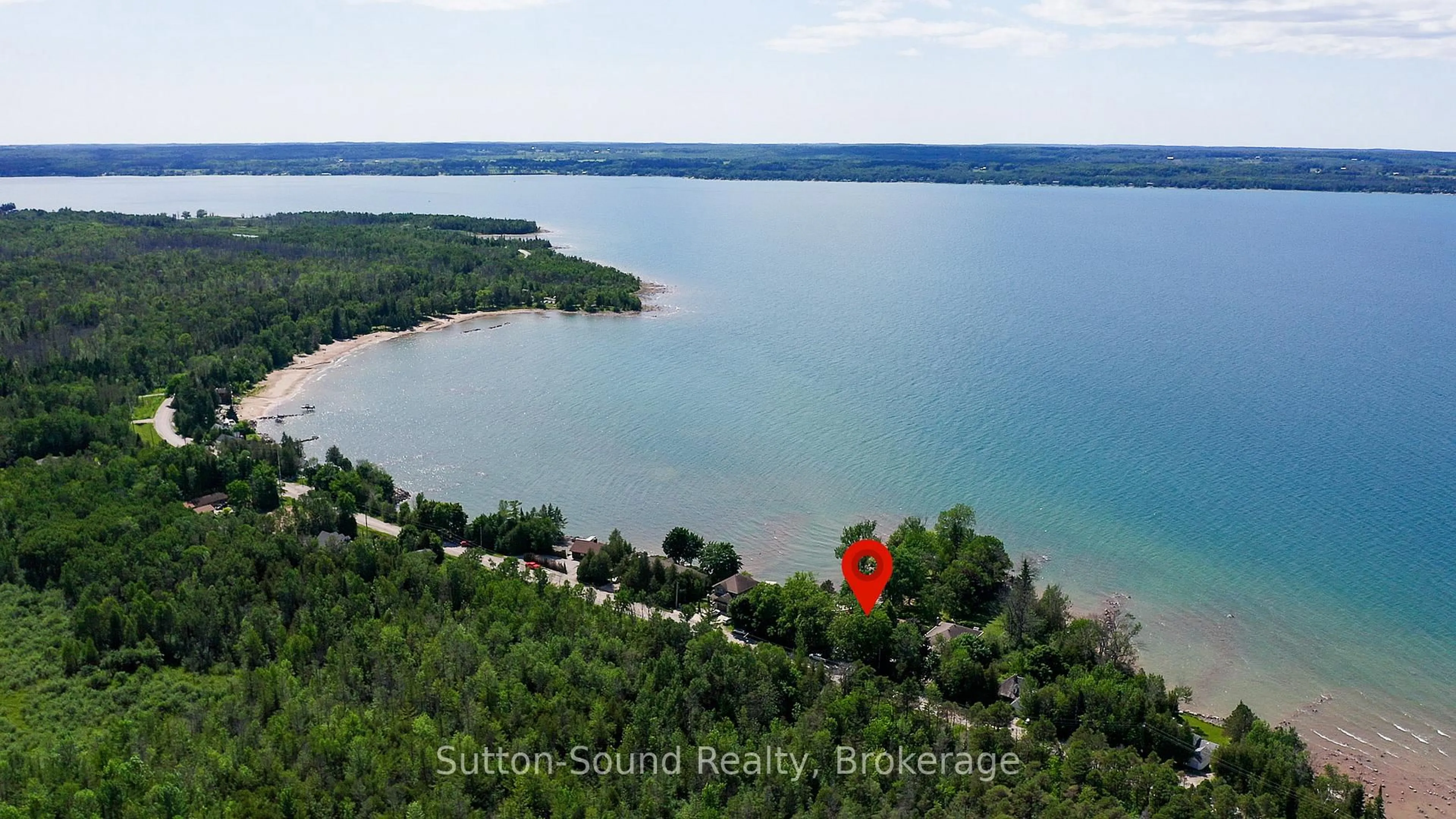 A pic from outside/outdoor area/front of a property/back of a property/a pic from drone, water/lake/river/ocean view for 359288 Grey Rd 15 Rd, Meaford Ontario N4K 5N3