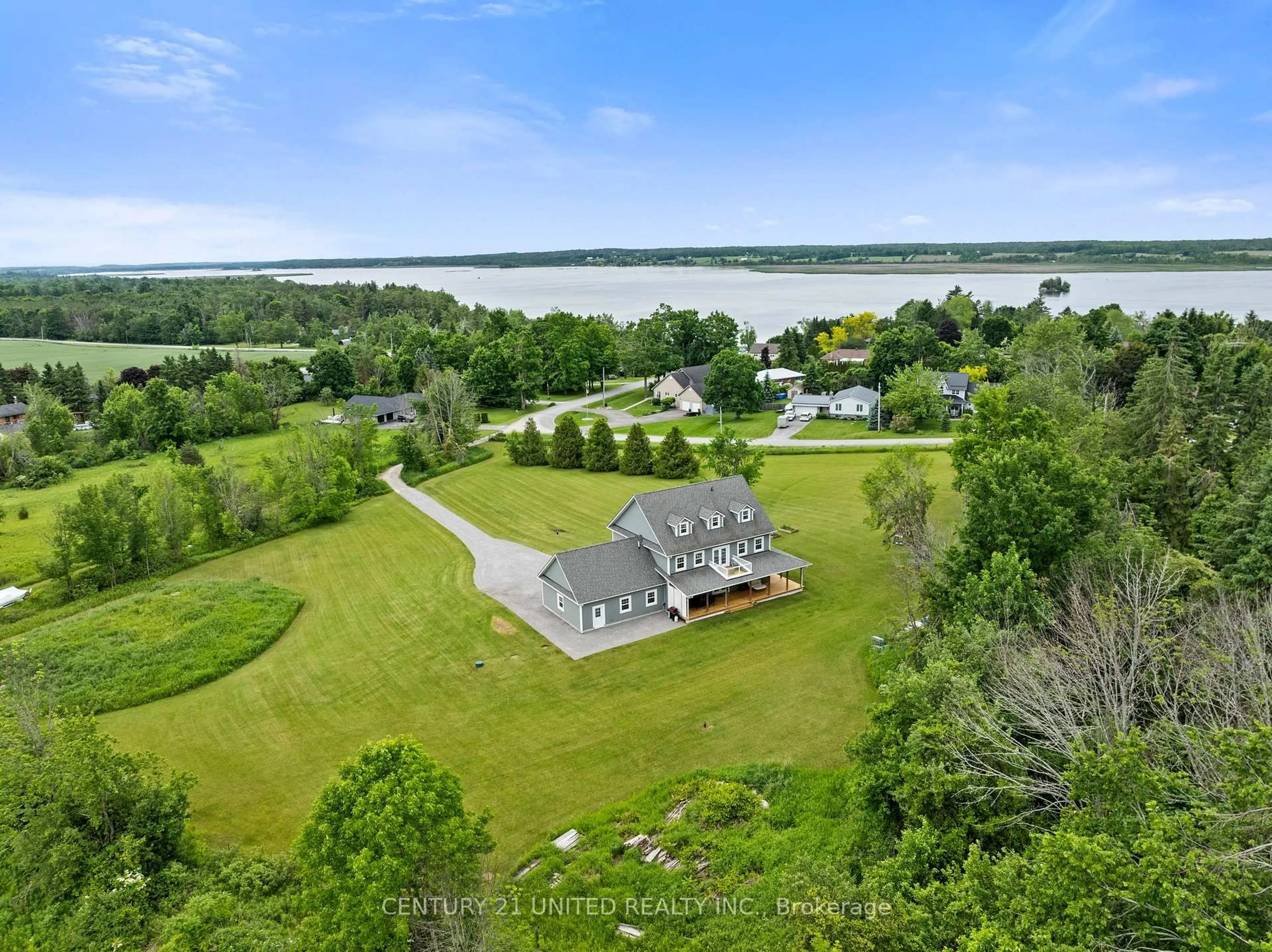 A pic from outside/outdoor area/front of a property/back of a property/a pic from drone, water/lake/river/ocean view for 187 Kildeer Lane, Selwyn Ontario K0L 1T0
