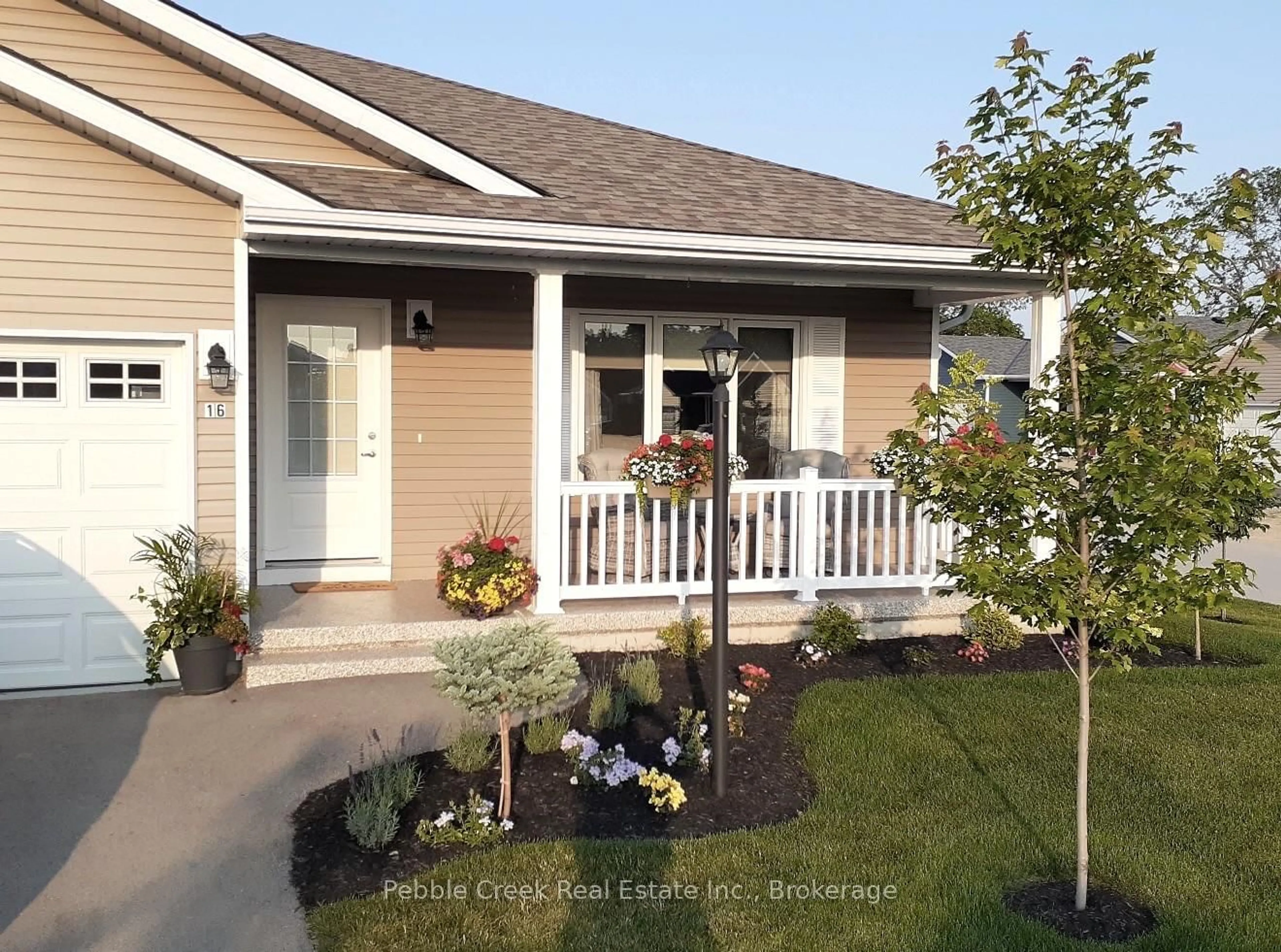 Home with vinyl exterior material, street for 16 Sweet Water Dr, Ashfield-Colborne-Wawanosh Ontario N7A 0B9