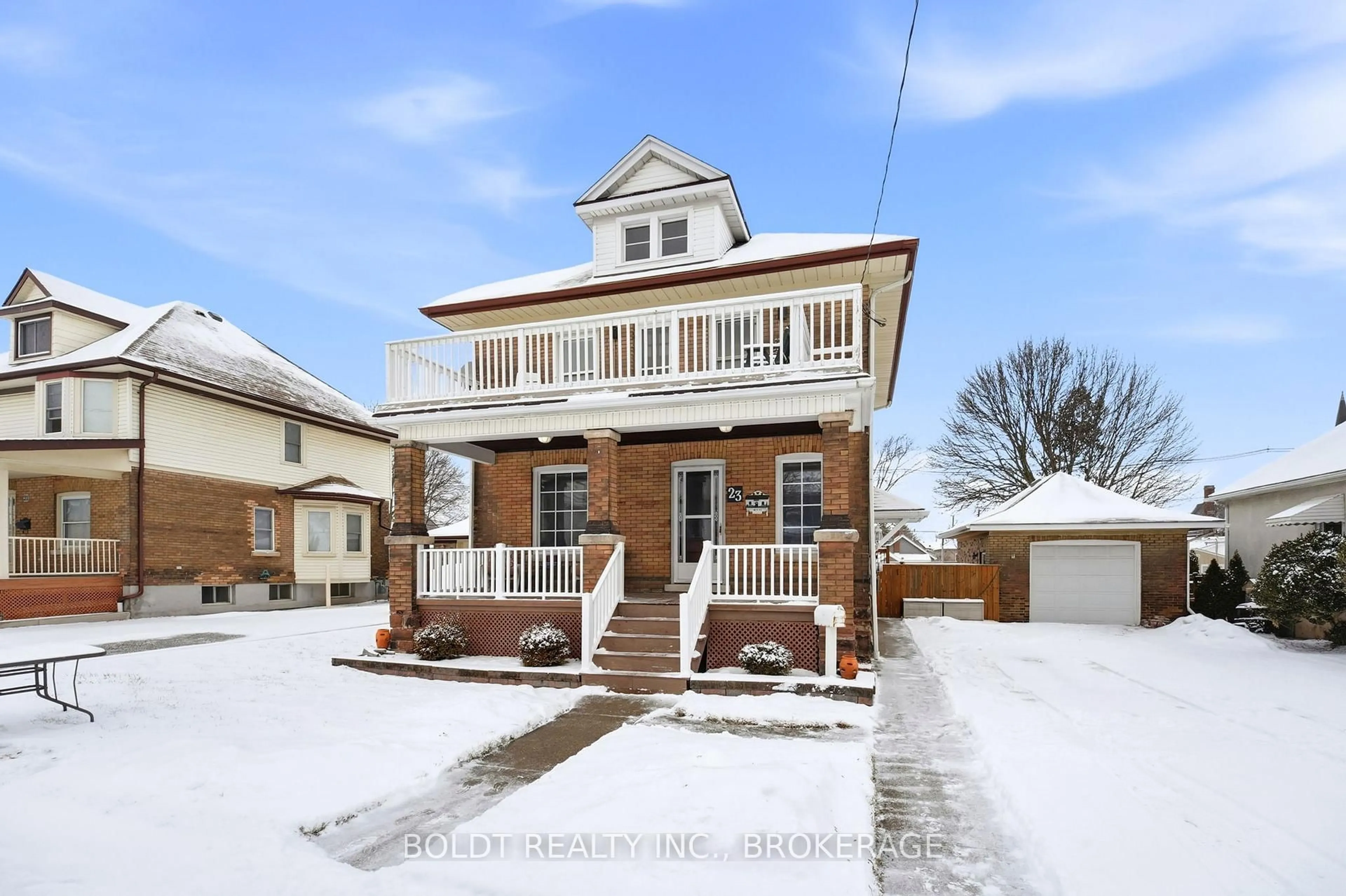Home with brick exterior material, street for 23 Almond St, St. Catharines Ontario L2T 1G1