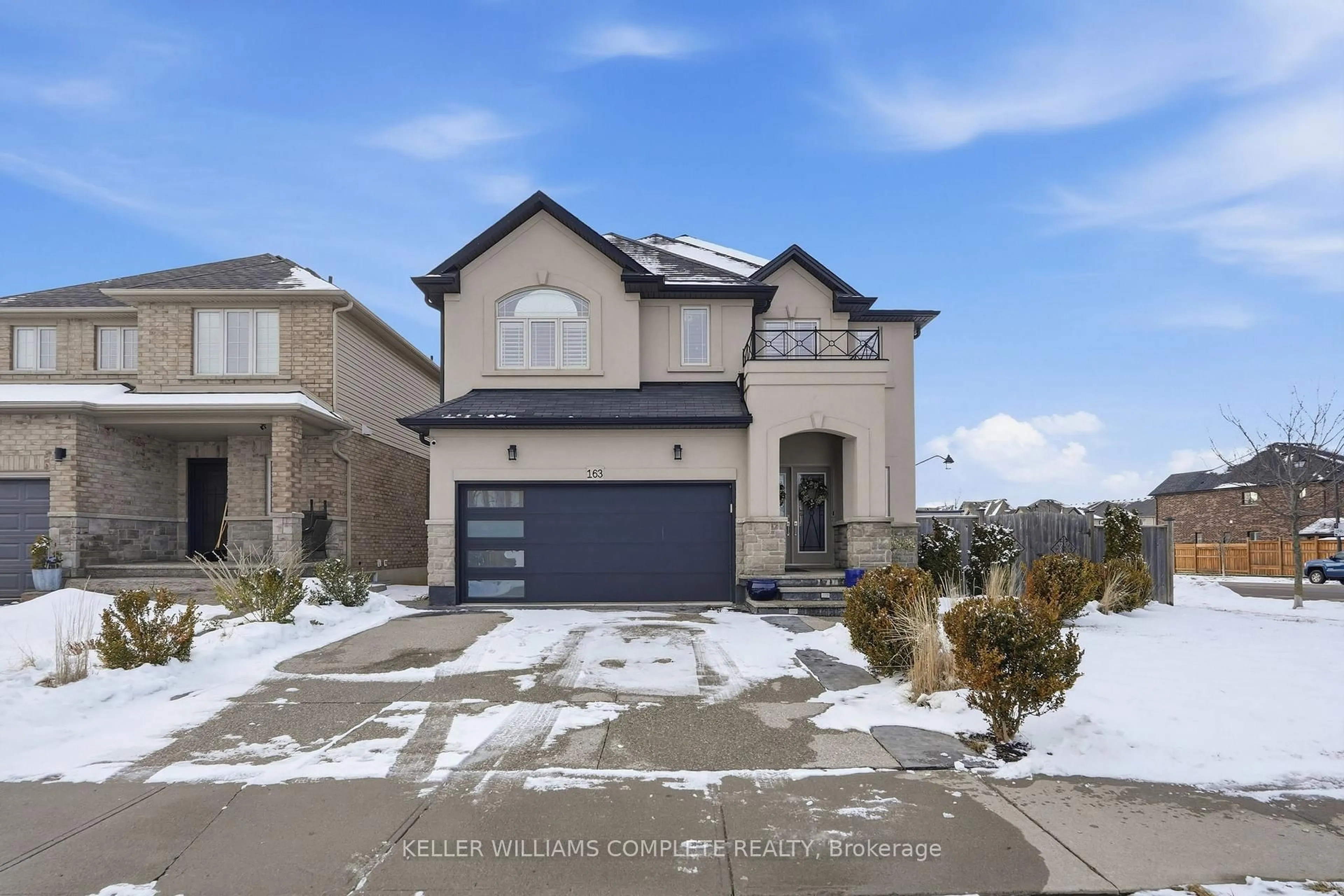 Home with brick exterior material, street for 163 Garinger Cres, Hamilton Ontario L0R 1C0