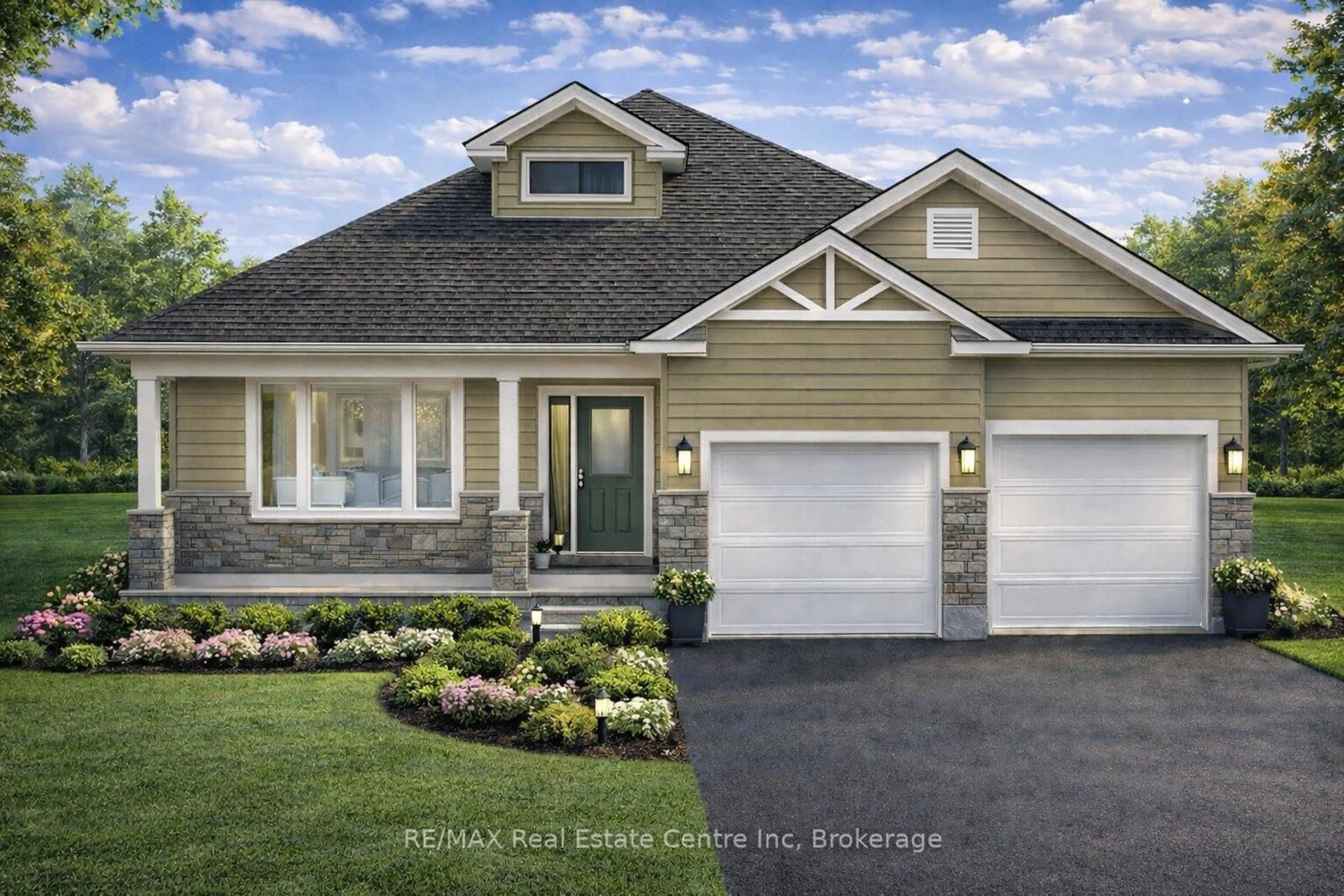 Home with vinyl exterior material, street for 190 Bridge Cres, Minto Ontario N0G 2P0