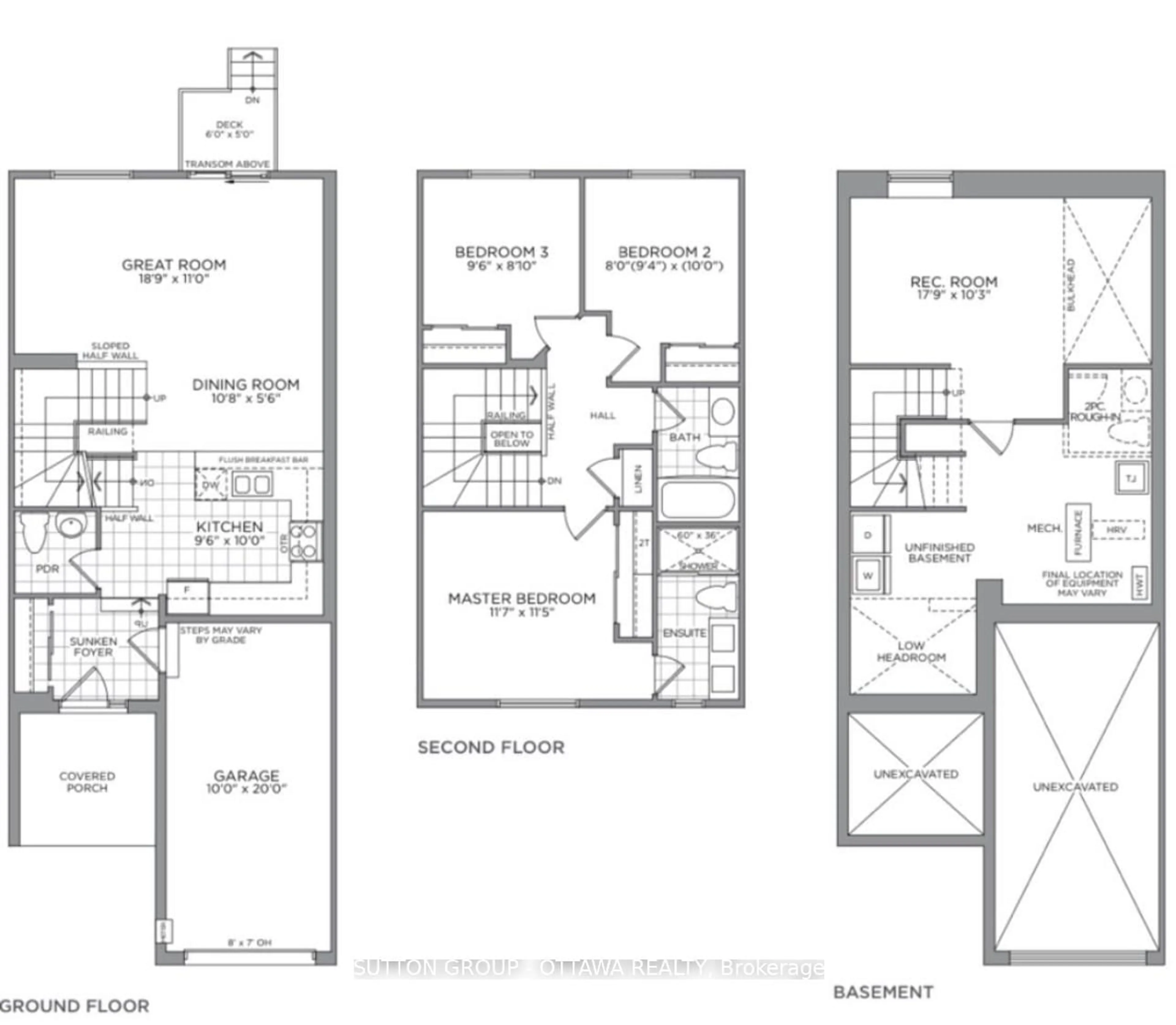 Floor plan for 303 Rue De L Etang St, Clarence-Rockland Ontario K4K 0K1