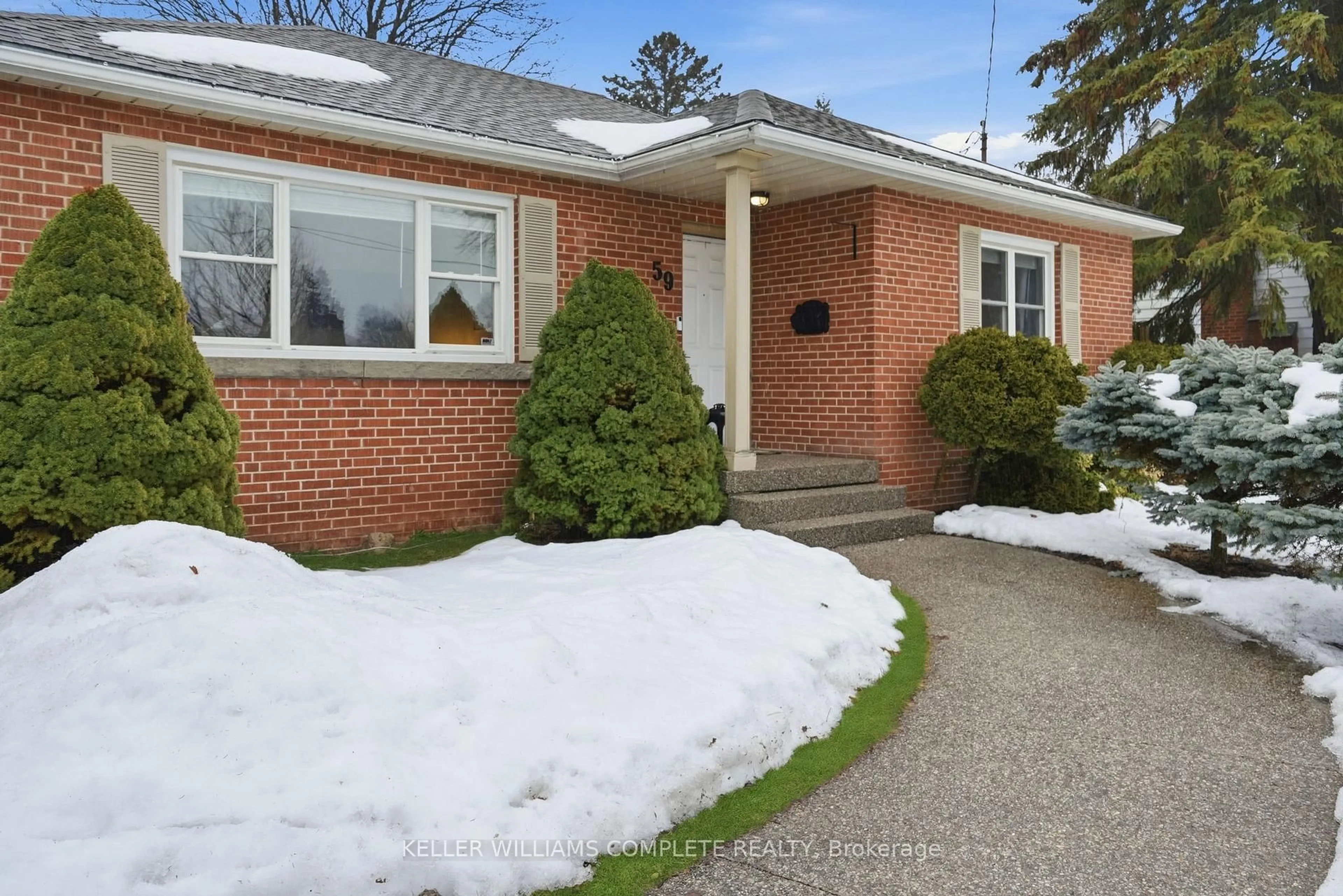 Home with brick exterior material, street for 59 Oakley Cres, Hamilton Ontario L9G 1T7