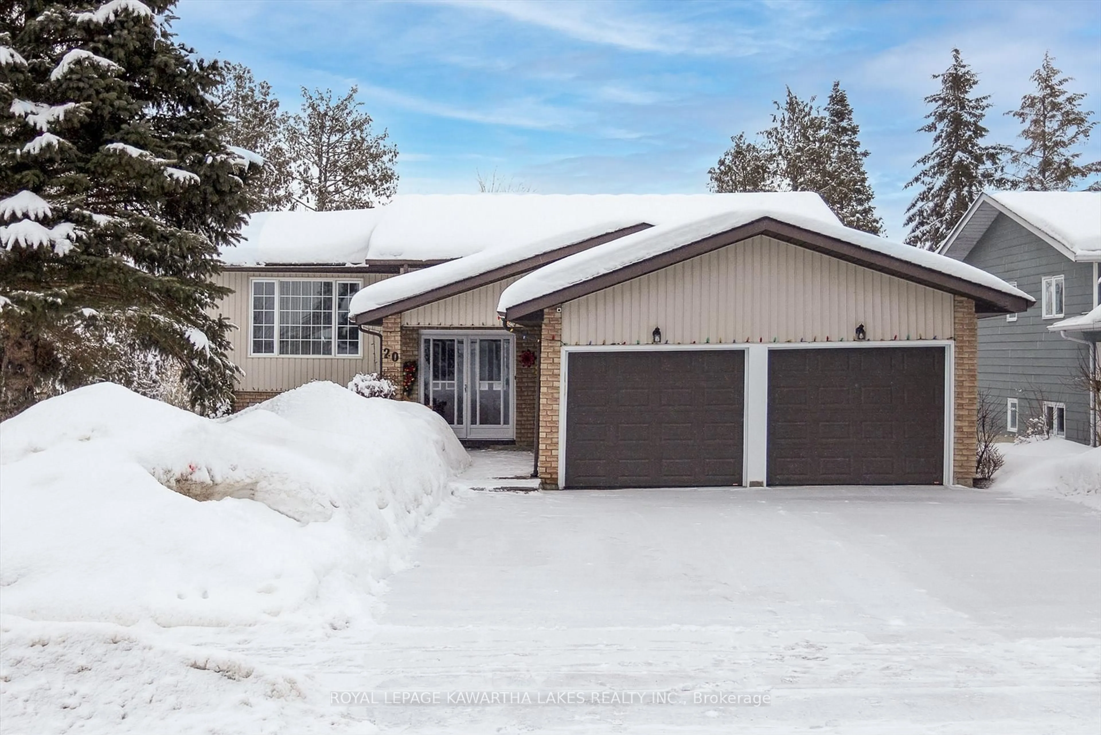 Home with vinyl exterior material, street for 20 Cedartree Lane, Kawartha Lakes Ontario K0M 1A0