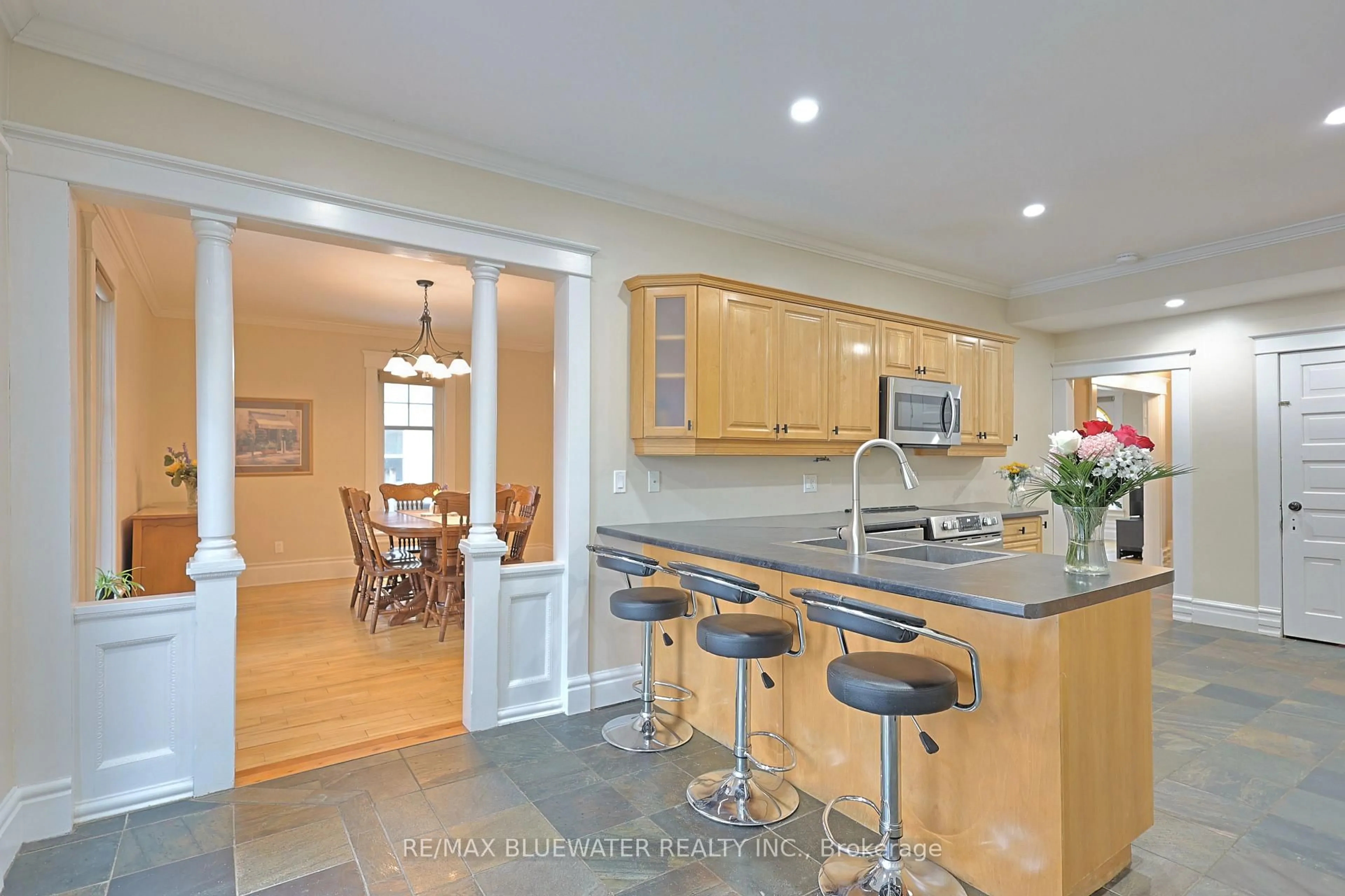 Open concept kitchen, unknown for 181 Parkhill Main St, North Middlesex Ontario N0M 2K0