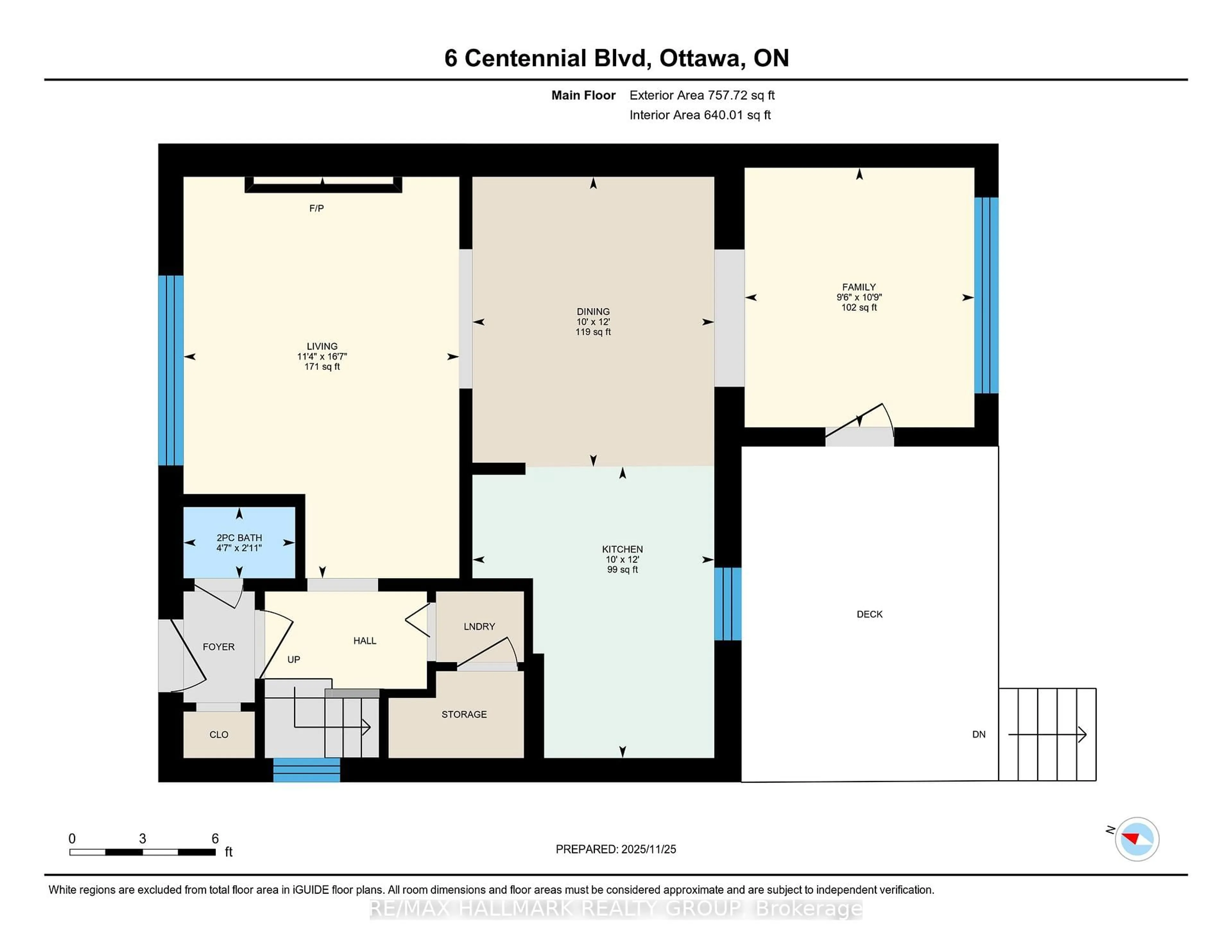 Floor plan for 6A - 6B Centennial Blvd, Ottawa Ontario K1S 0M7