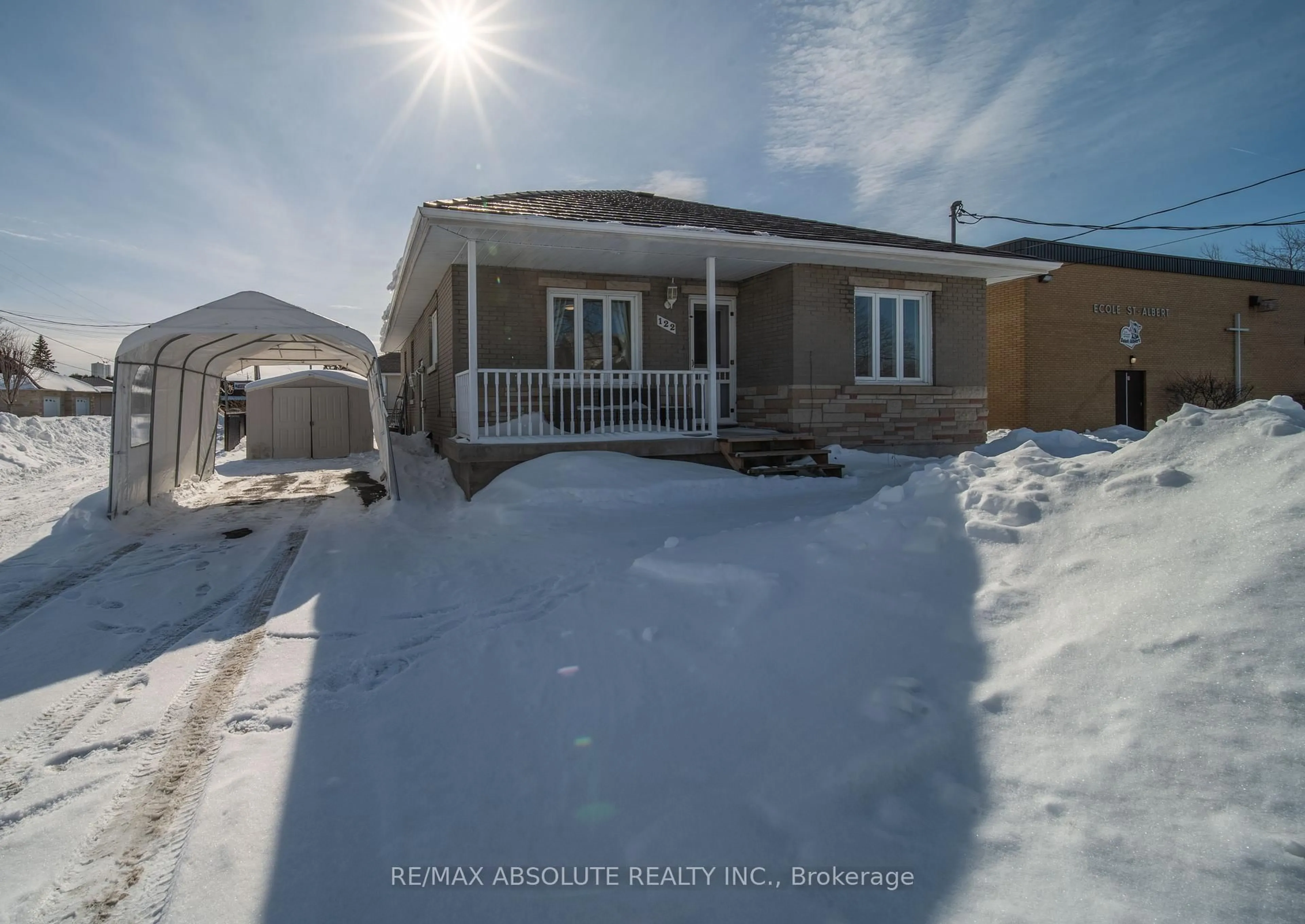 A pic from outside/outdoor area/front of a property/back of a property/a pic from drone, street for 122 Principale St, The Nation Ontario K0A 3C0