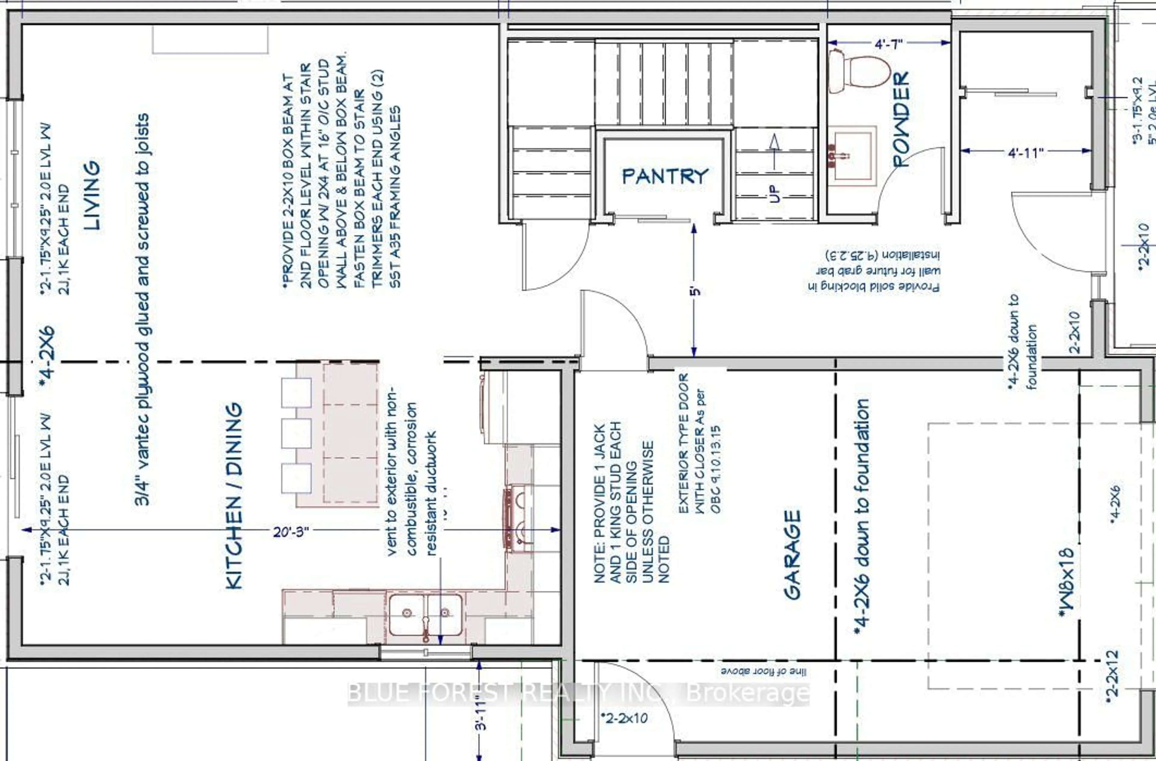 Floor plan for Lot 48 Beer Cres, Strathroy-Caradoc Ontario N7G 3K5
