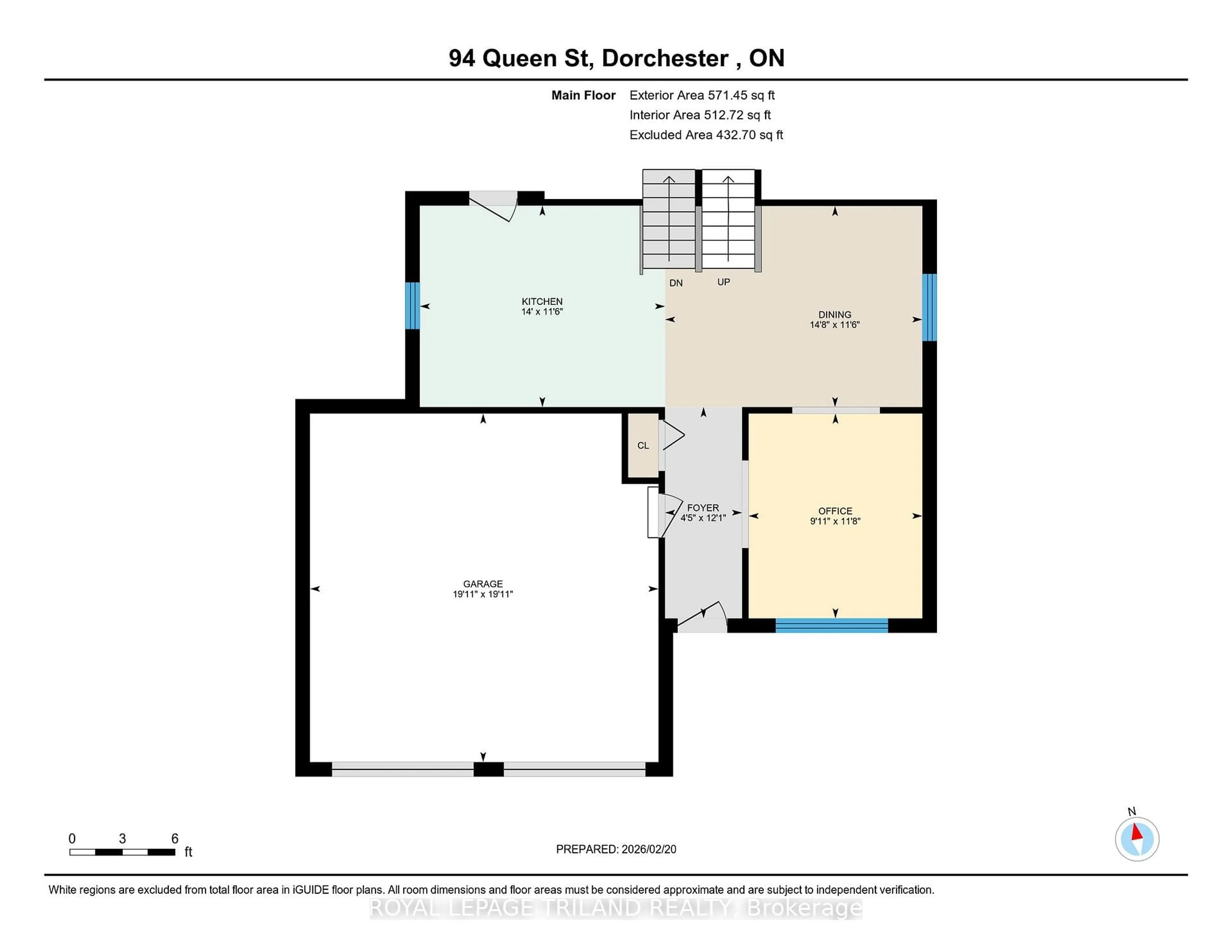 Floor plan for 94 Queen St, Thames Centre Ontario N0L 1G2