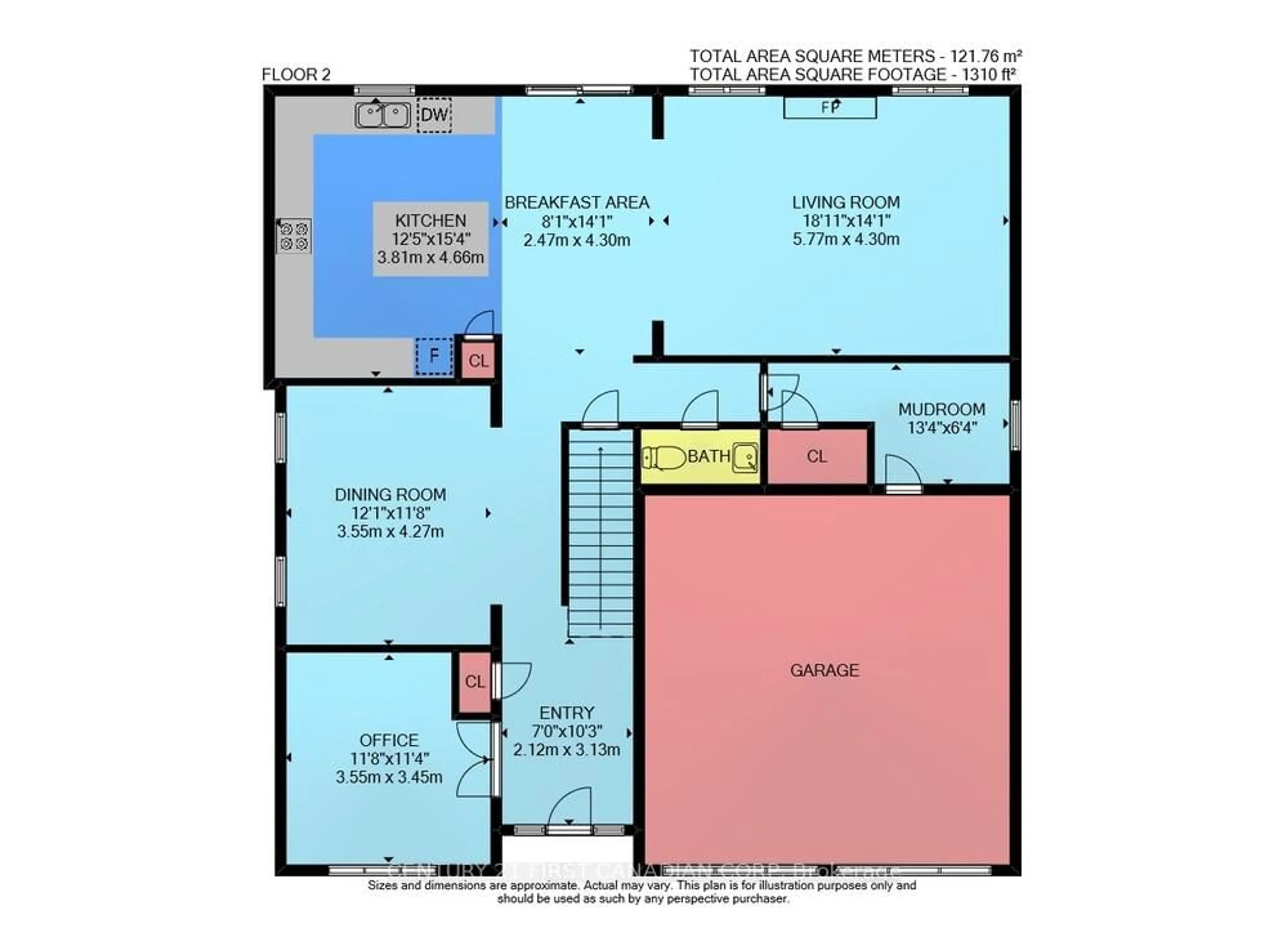 Floor plan for 134 Staffordshire Crt, London North Ontario N6H 0B9