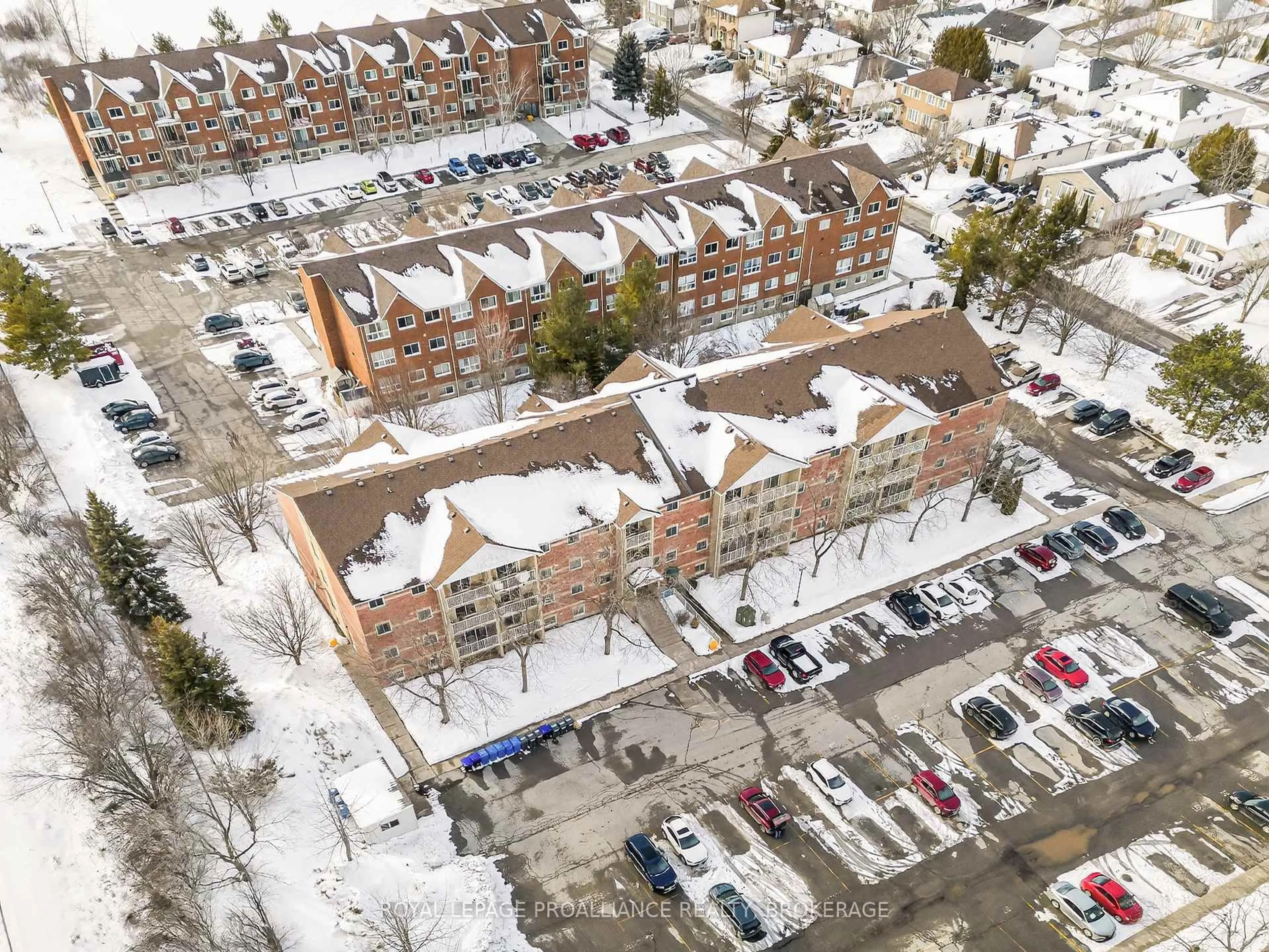 A pic from outside/outdoor area/front of a property/back of a property/a pic from drone, city buildings view from balcony for 310 Kingsdale Ave #313, Kingston Ontario K7M 8S1