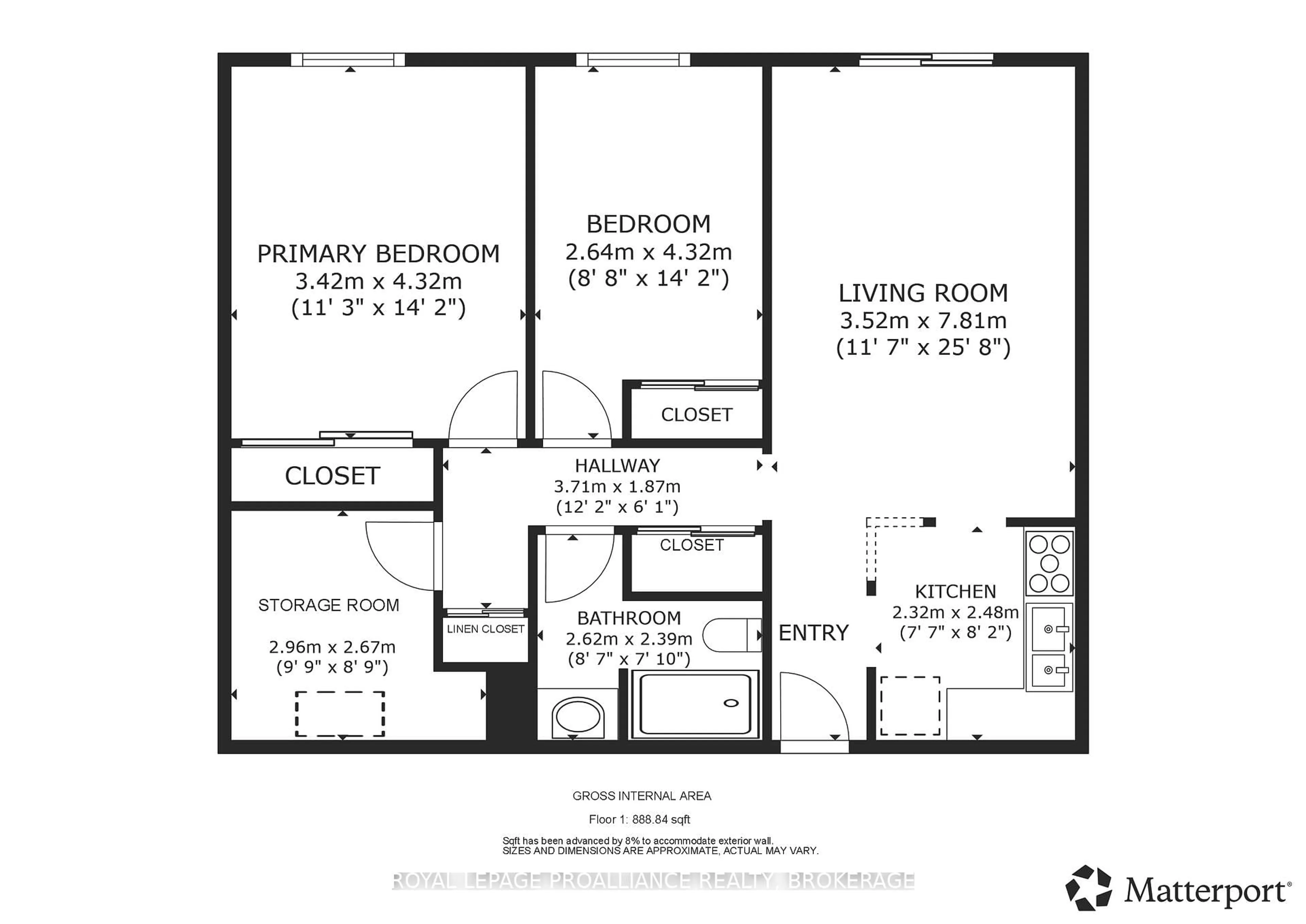 Floor plan for 310 Kingsdale Ave #313, Kingston Ontario K7M 8S1