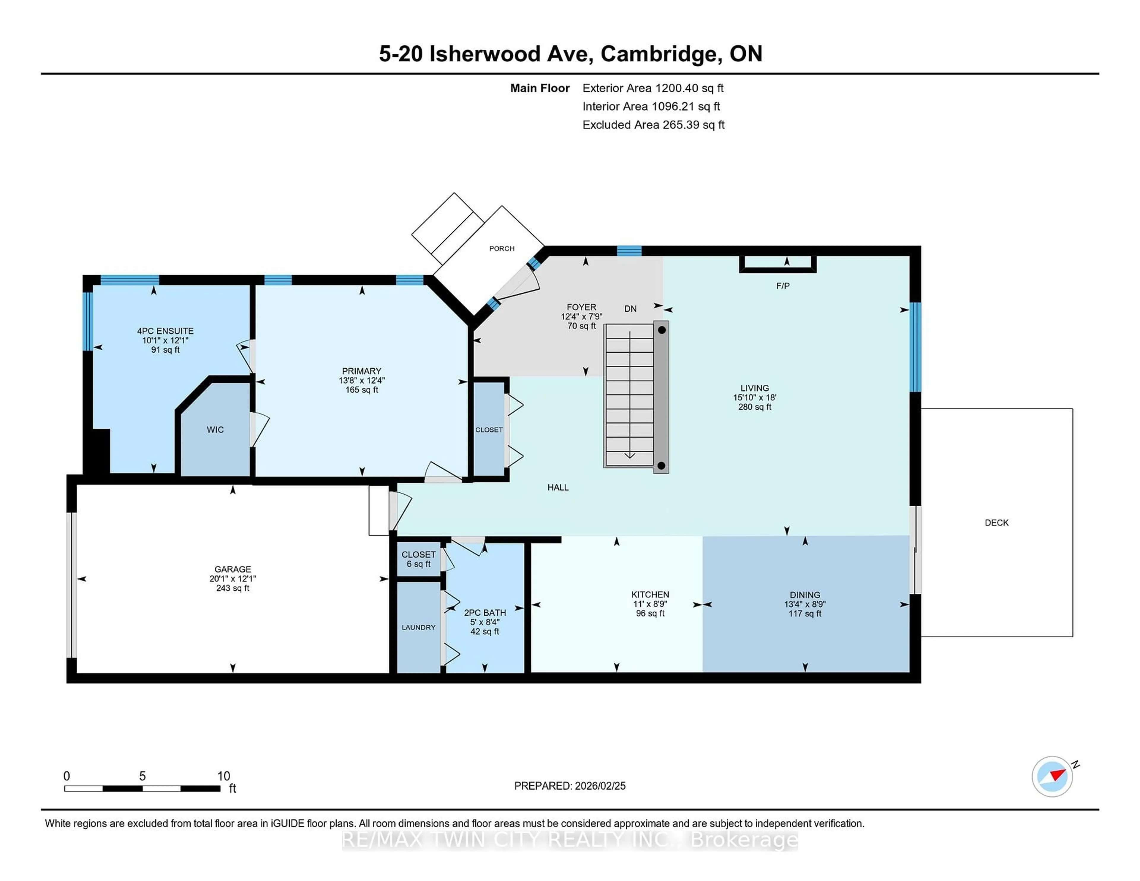 Floor plan for 20 Isherwood Ave #5, Cambridge Ontario N1R 8P9
