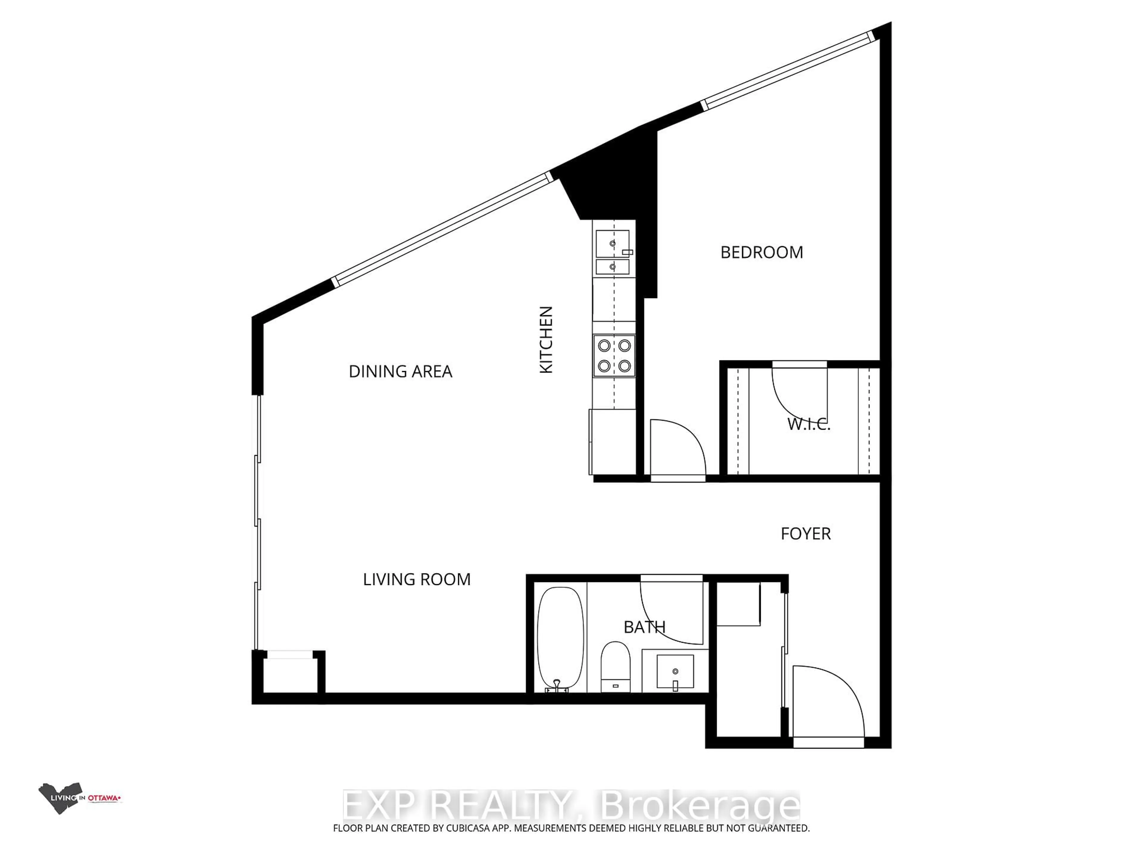 Floor plan for 485 Richmond Rd #810, Ottawa Ontario K2A 3W9