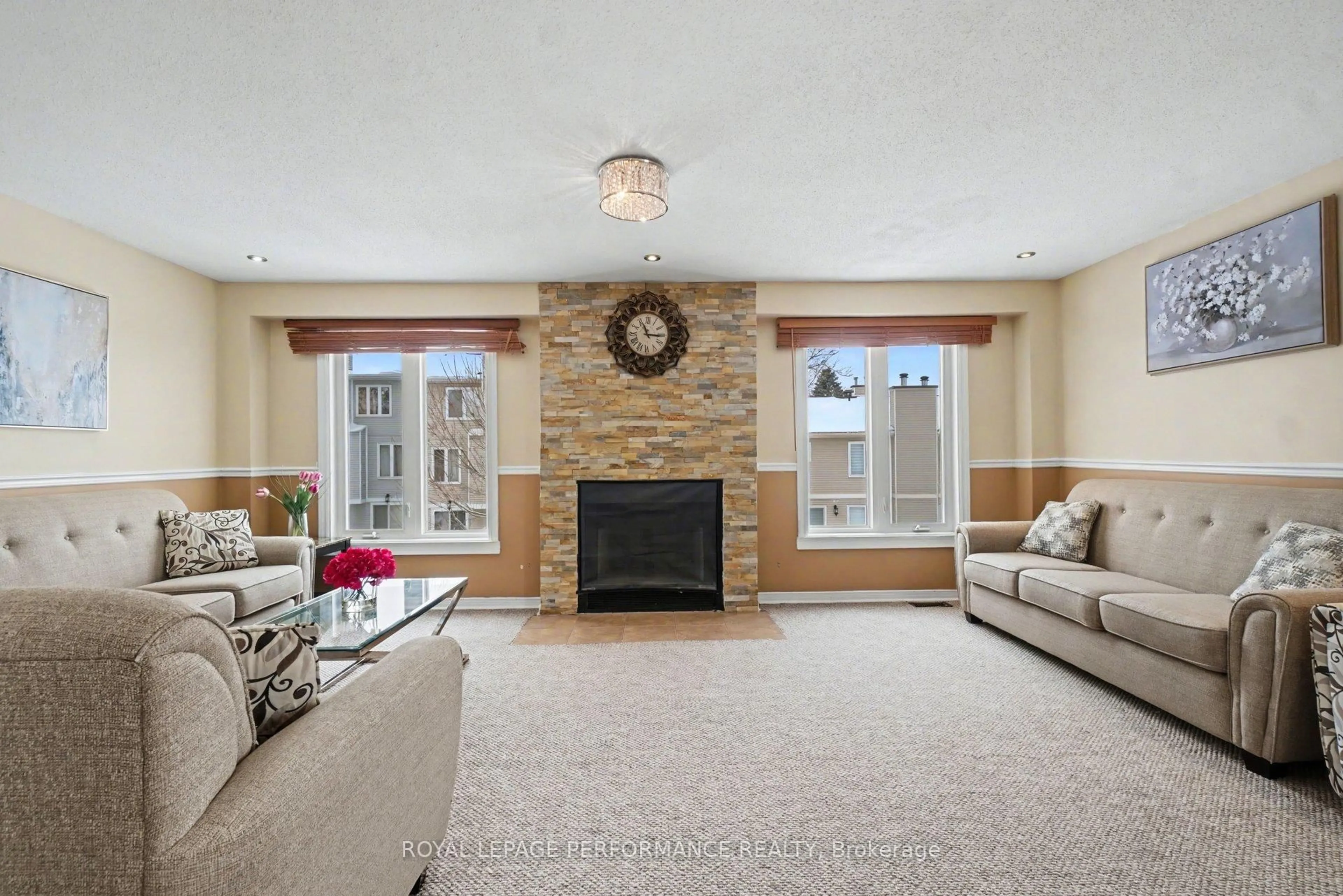 Living room with furniture, ceramic/tile floor for 1931 Ashmont St, Ottawa Ontario K1C 7B9