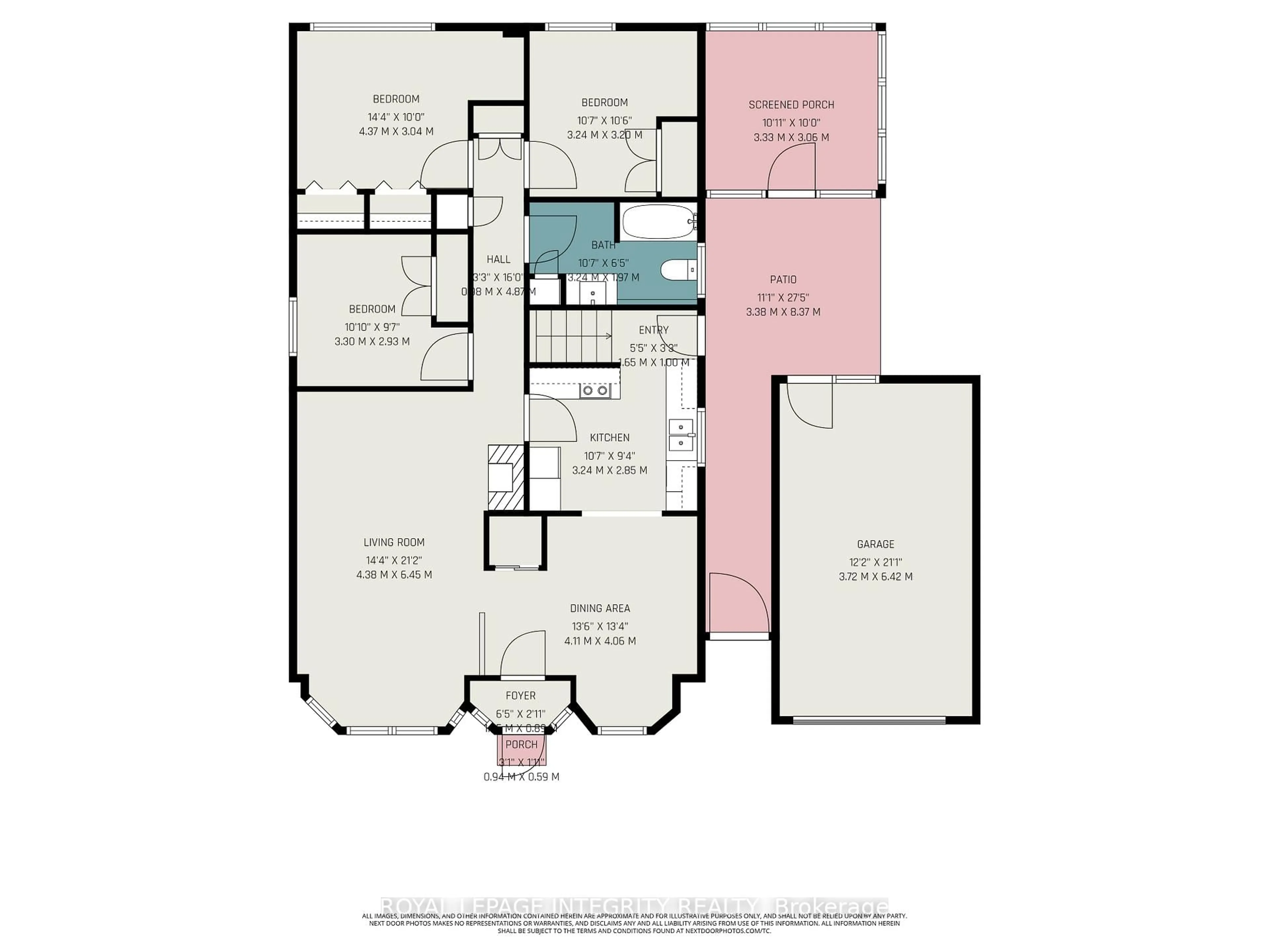 Floor plan for 1838 Louisiana Ave, Ottawa Ontario K1H 6V1