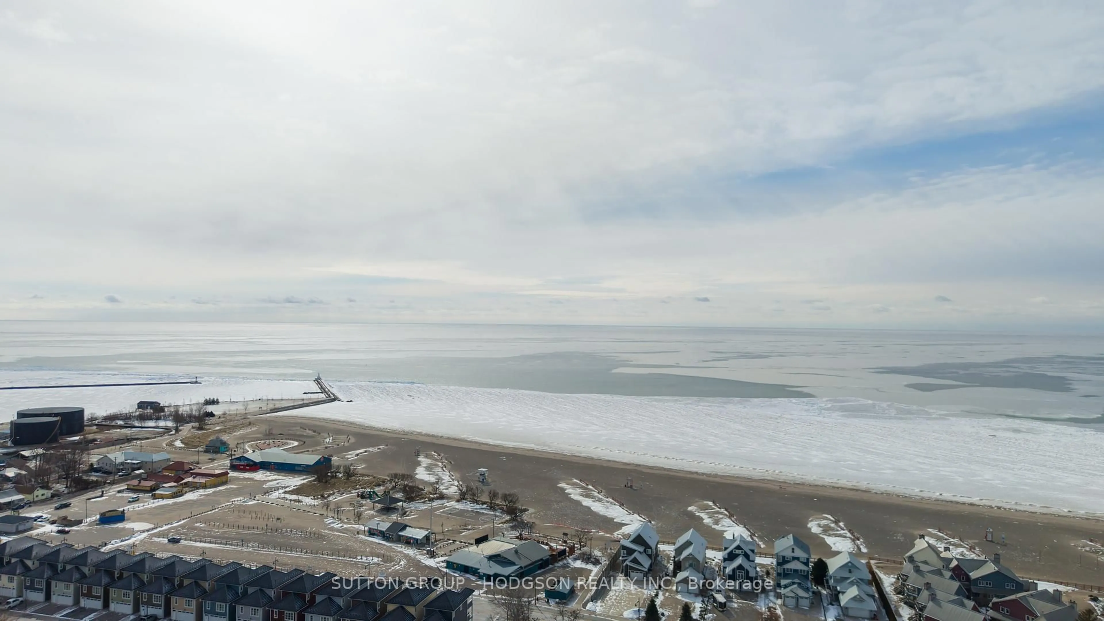 A pic from outside/outdoor area/front of a property/back of a property/a pic from drone, water/lake/river/ocean view for 374 Front St #38, Central Elgin Ontario N5L 1G1