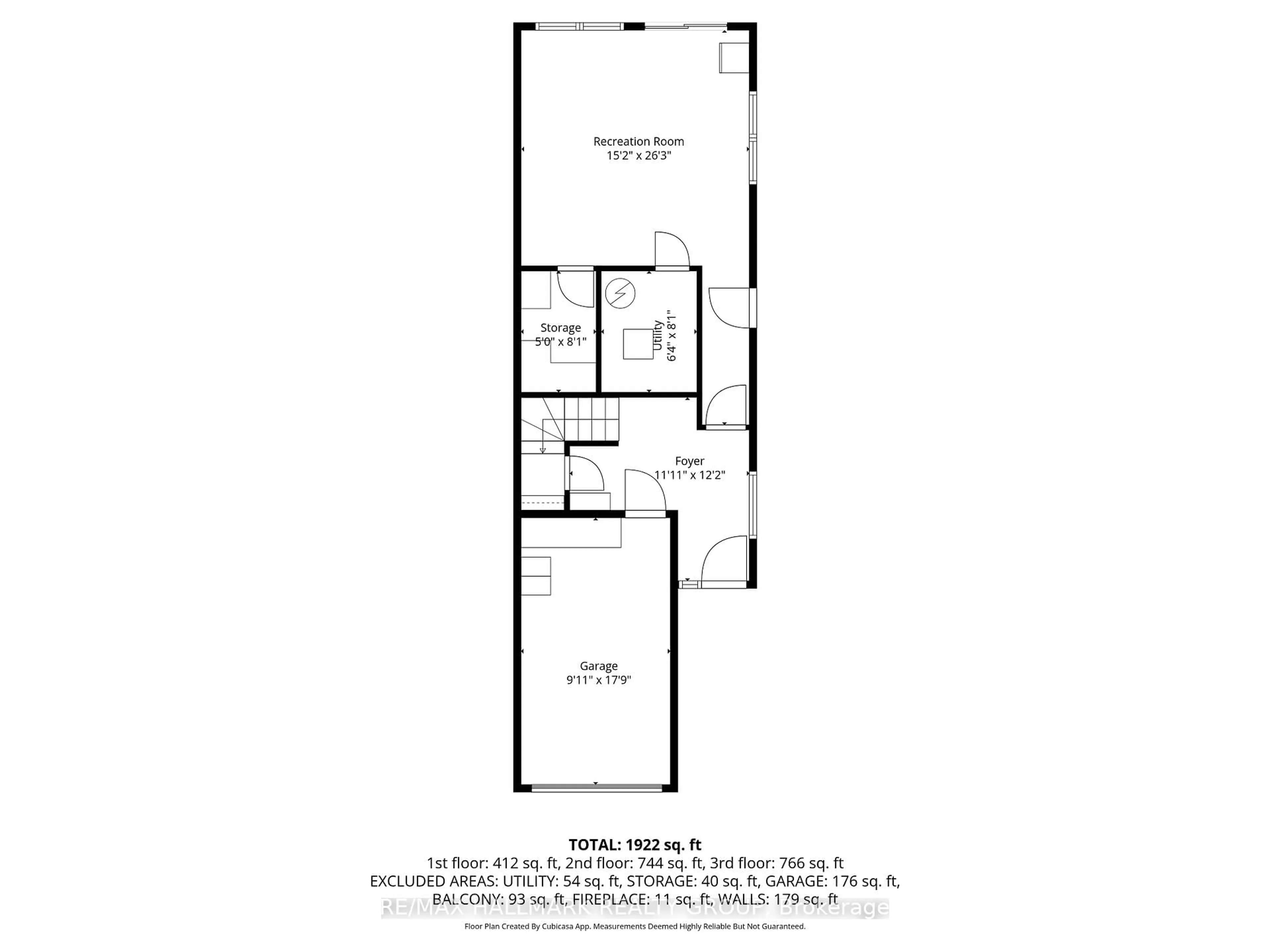 Floor plan for 247B Ferland St, Ottawa Ontario K1L 7T5