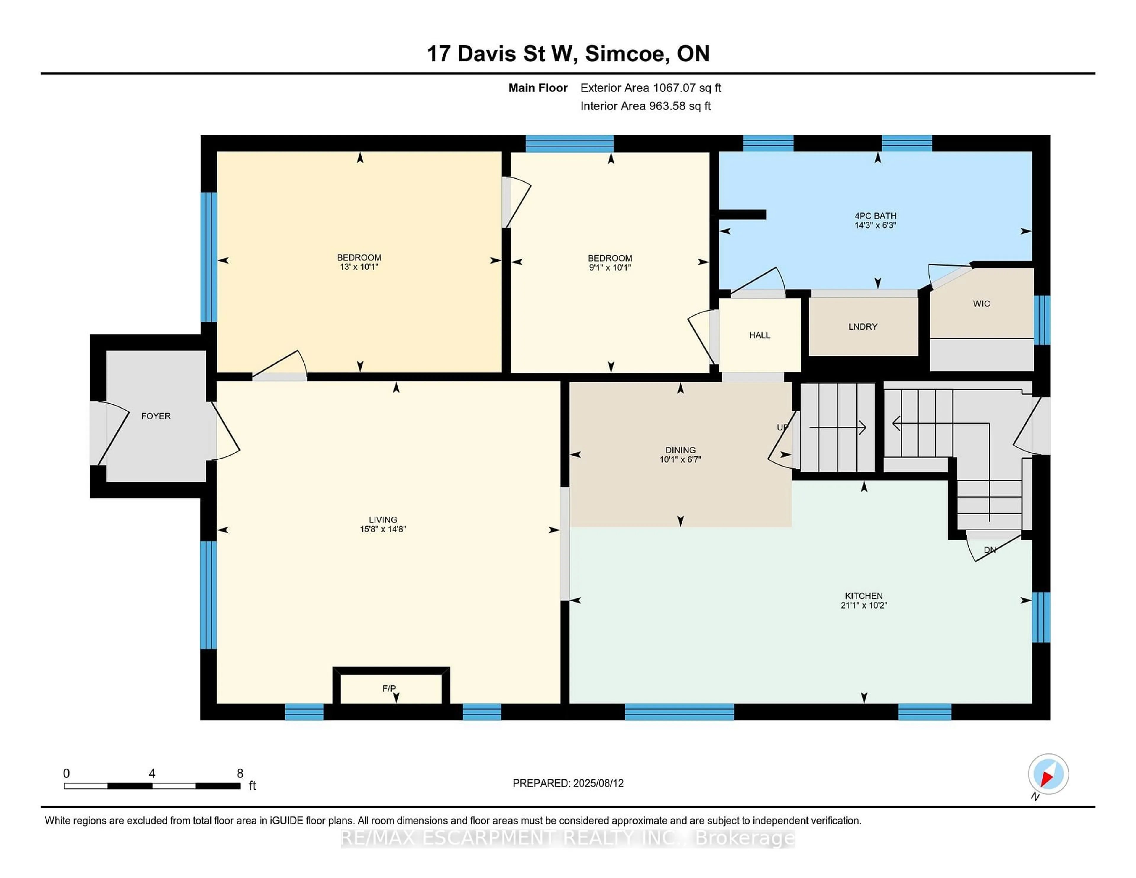 Floor plan for 17 Davis St, Norfolk Ontario N3Y 2R2
