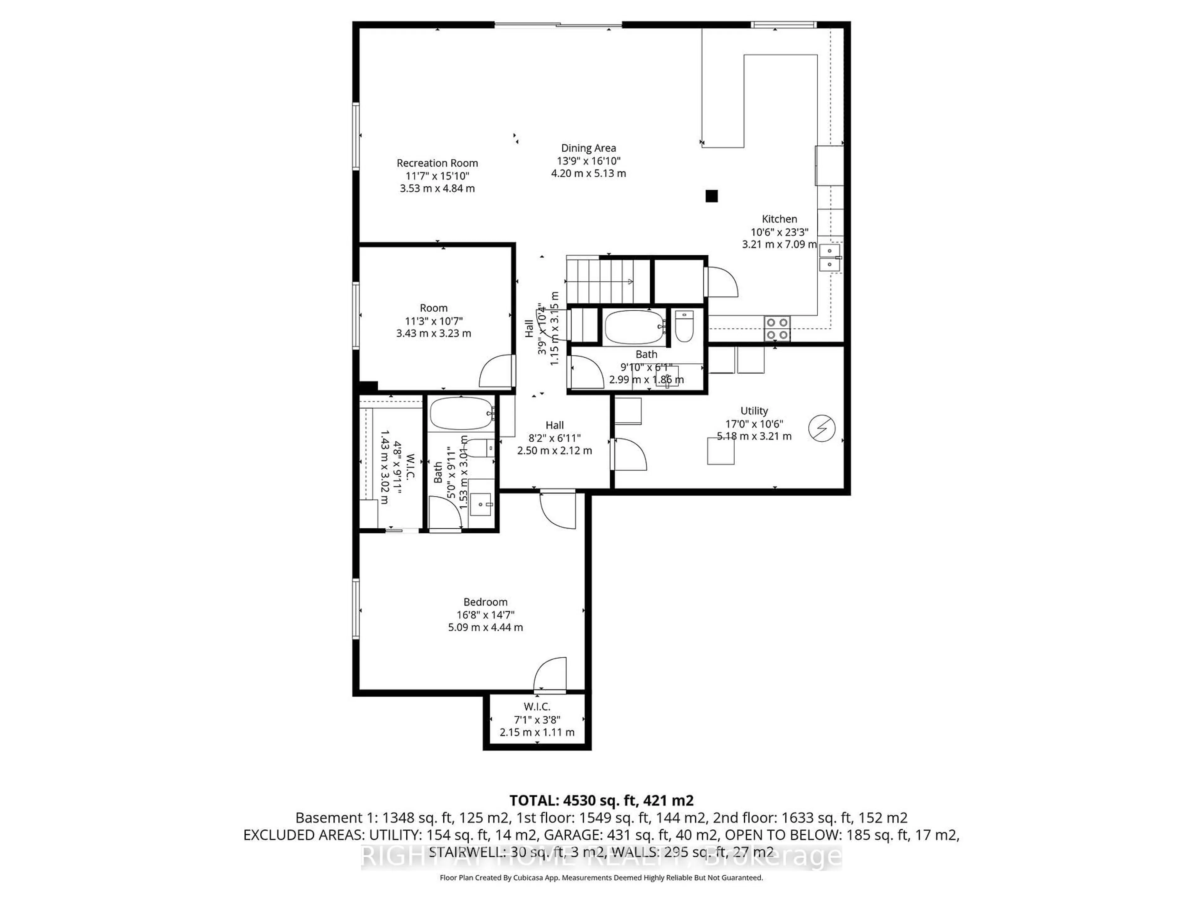 Floor plan for 424 Golden Springs Dr, Ottawa Ontario K4M 0B9
